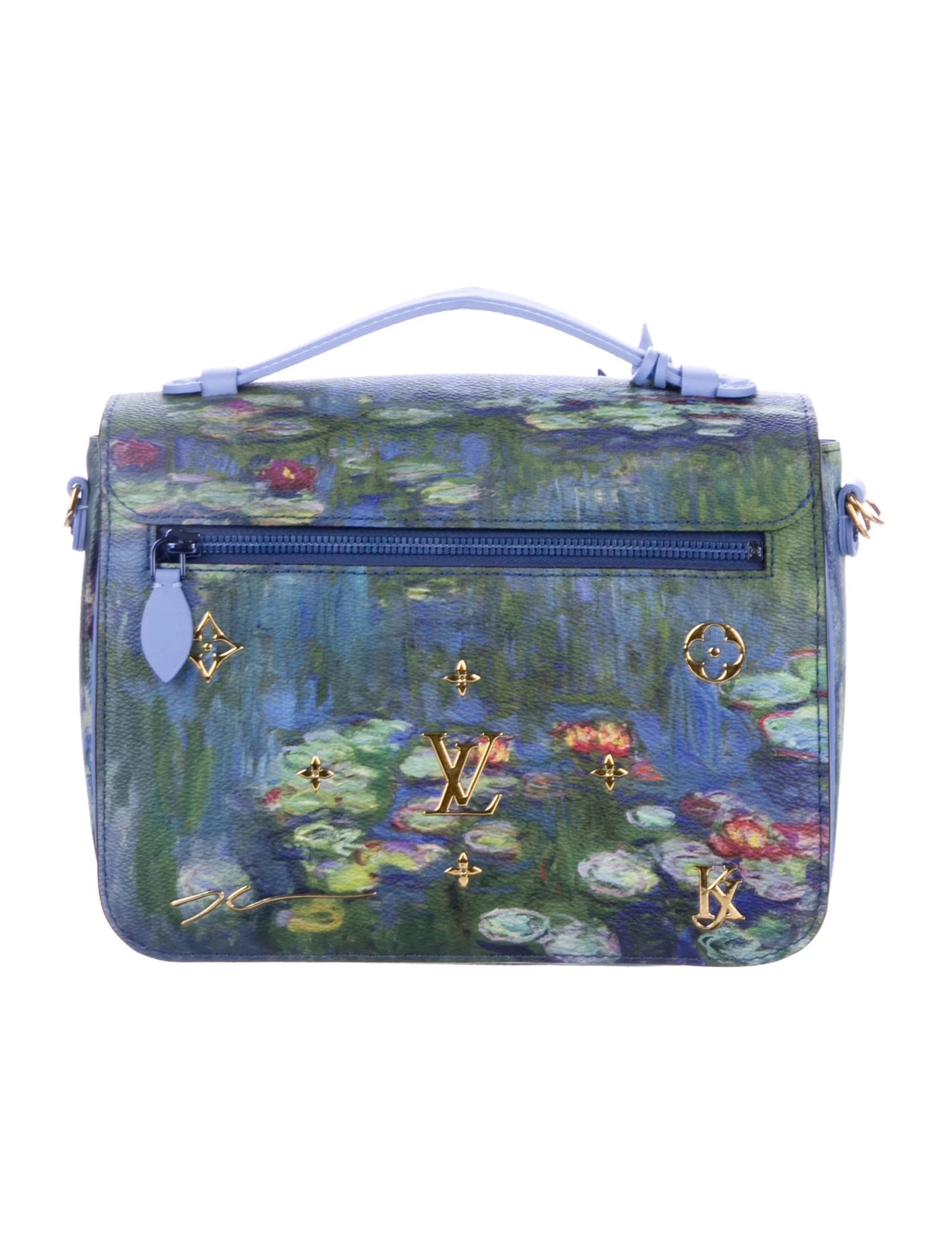 LOUIS VUITTON LIMITED EDITION MASTERS MONET PERIWINKLE POCHETTE MÉTIS