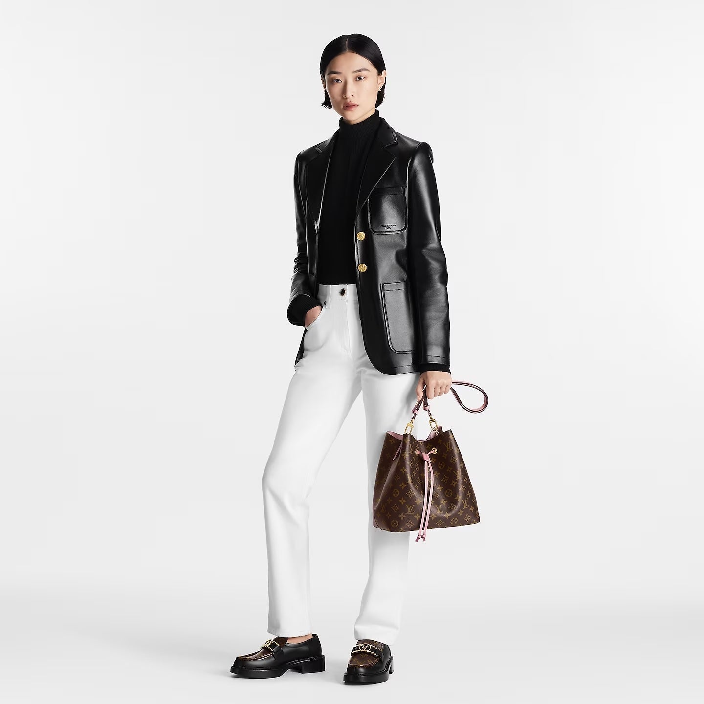 LOUIS VUITTON NÉONOÉ MONOGRAM BAG ROSE POUDRE