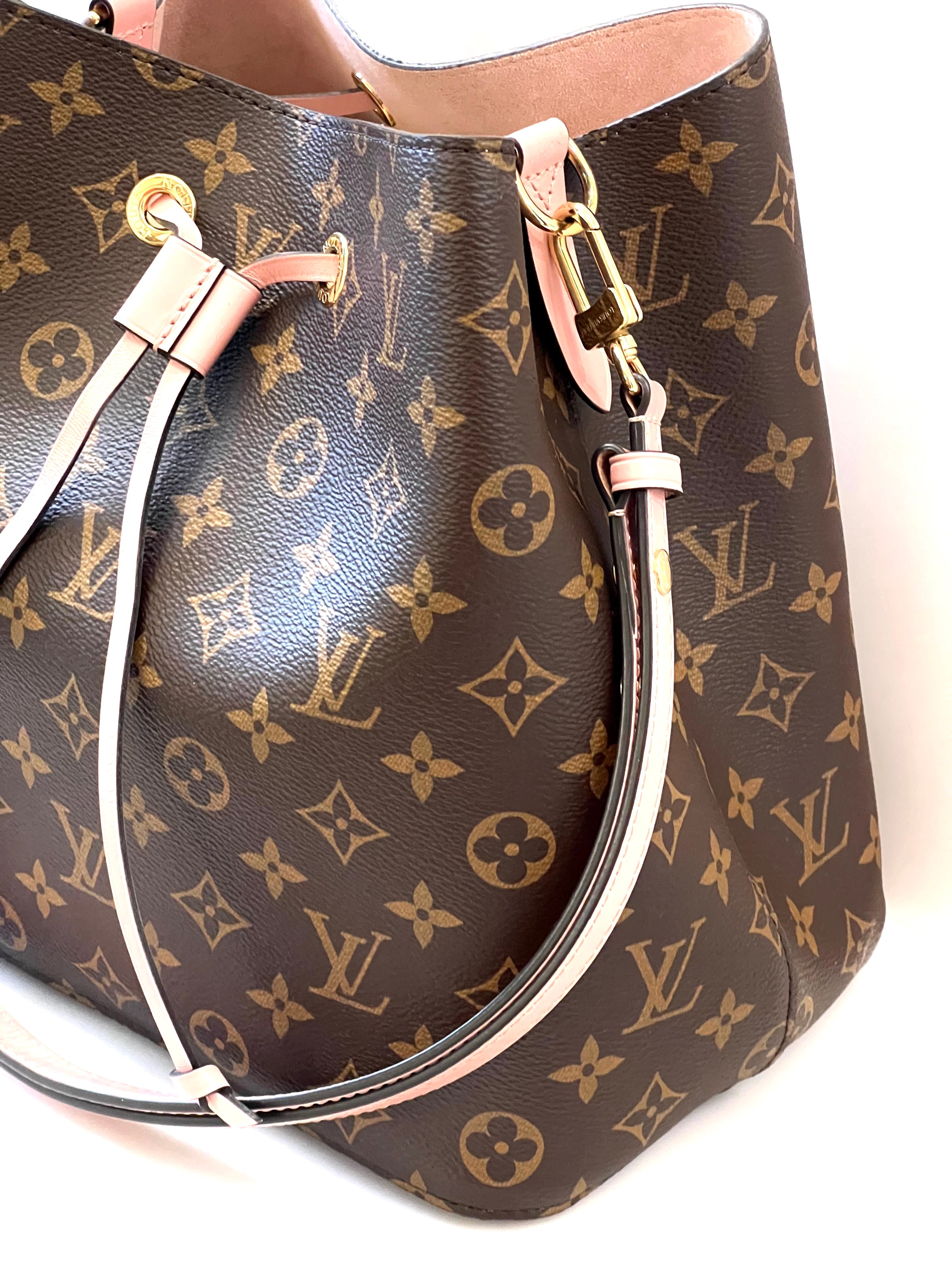 LOUIS VUITTON NÉONOÉ MONOGRAM BAG ROSE POUDRE