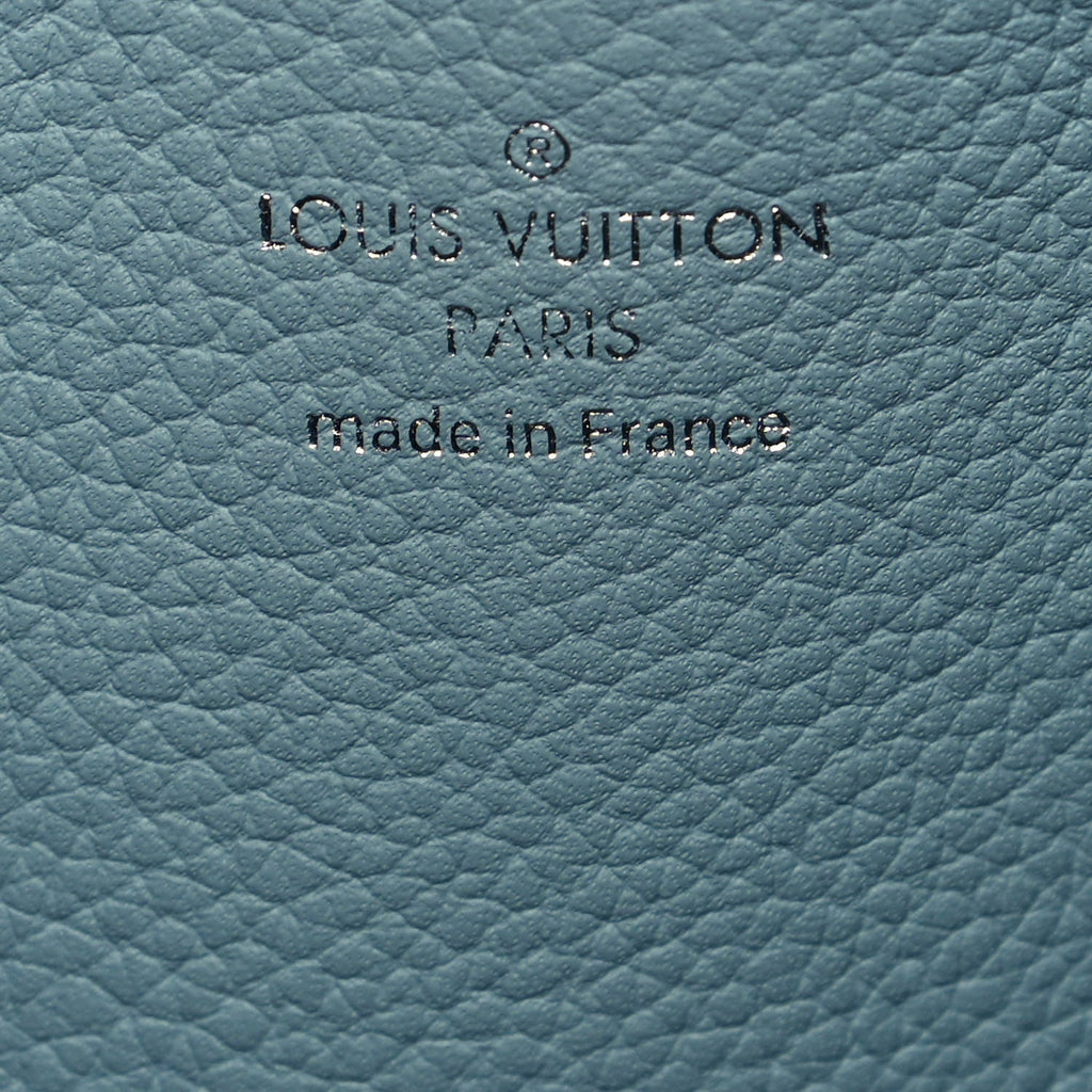 LOUIS VUITTON MAHINA MURIA VERT BUCKET BAG LAGON