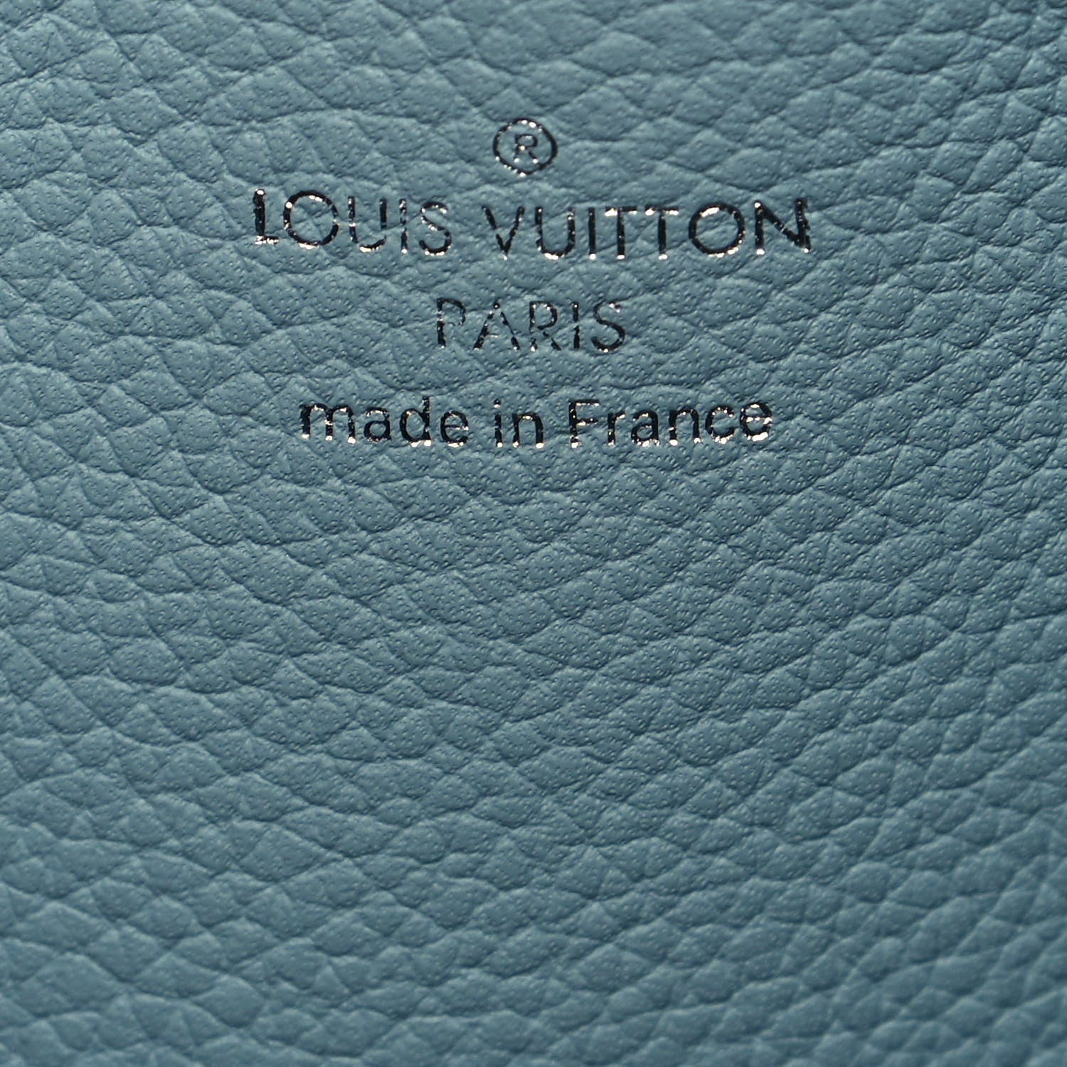 LOUIS VUITTON MAHINA MURIA VERT BUCKET BAG LAGON