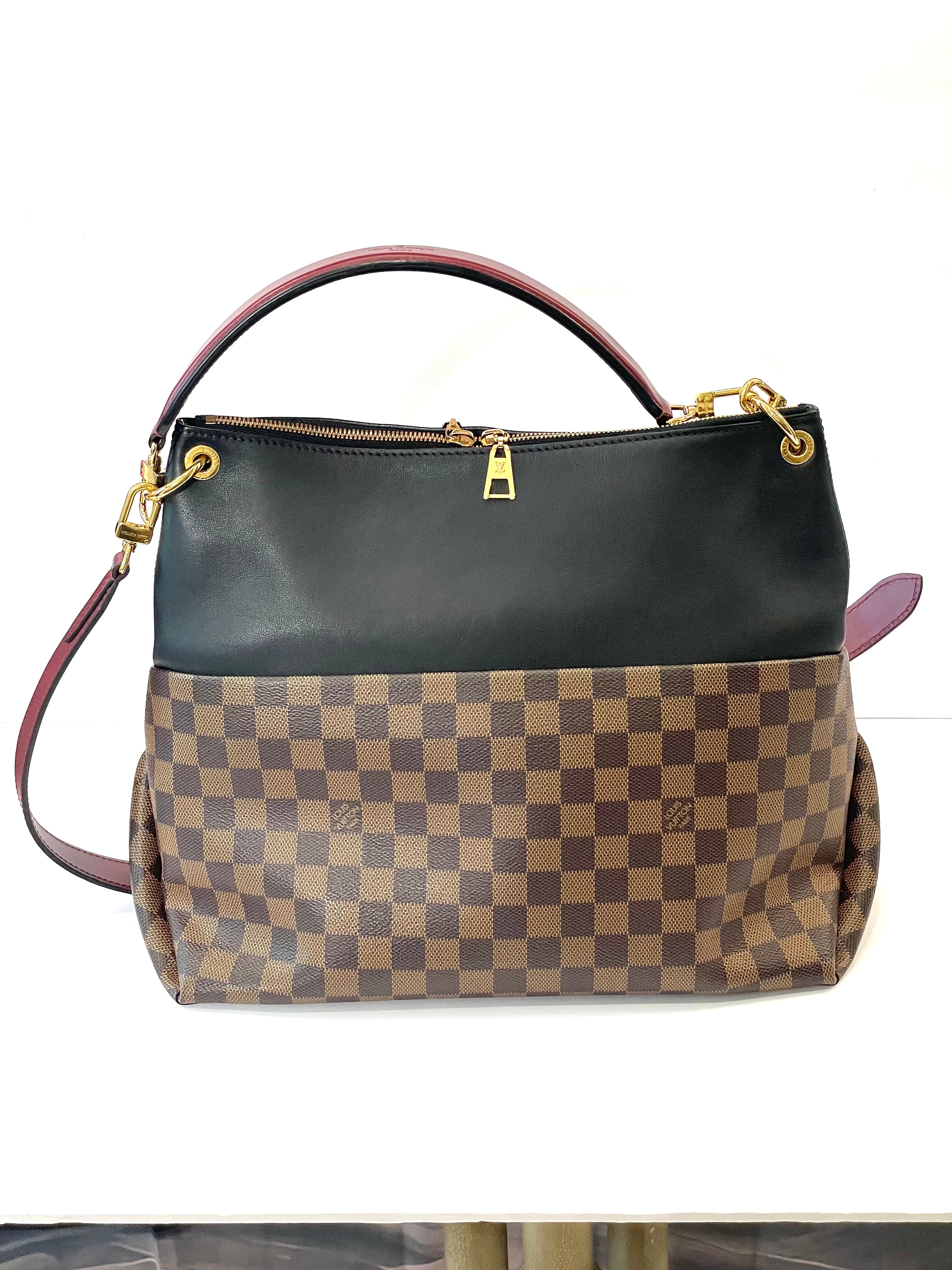 LOUIS VUITTON DAMIER EBENE MAIDA HOBO BAG