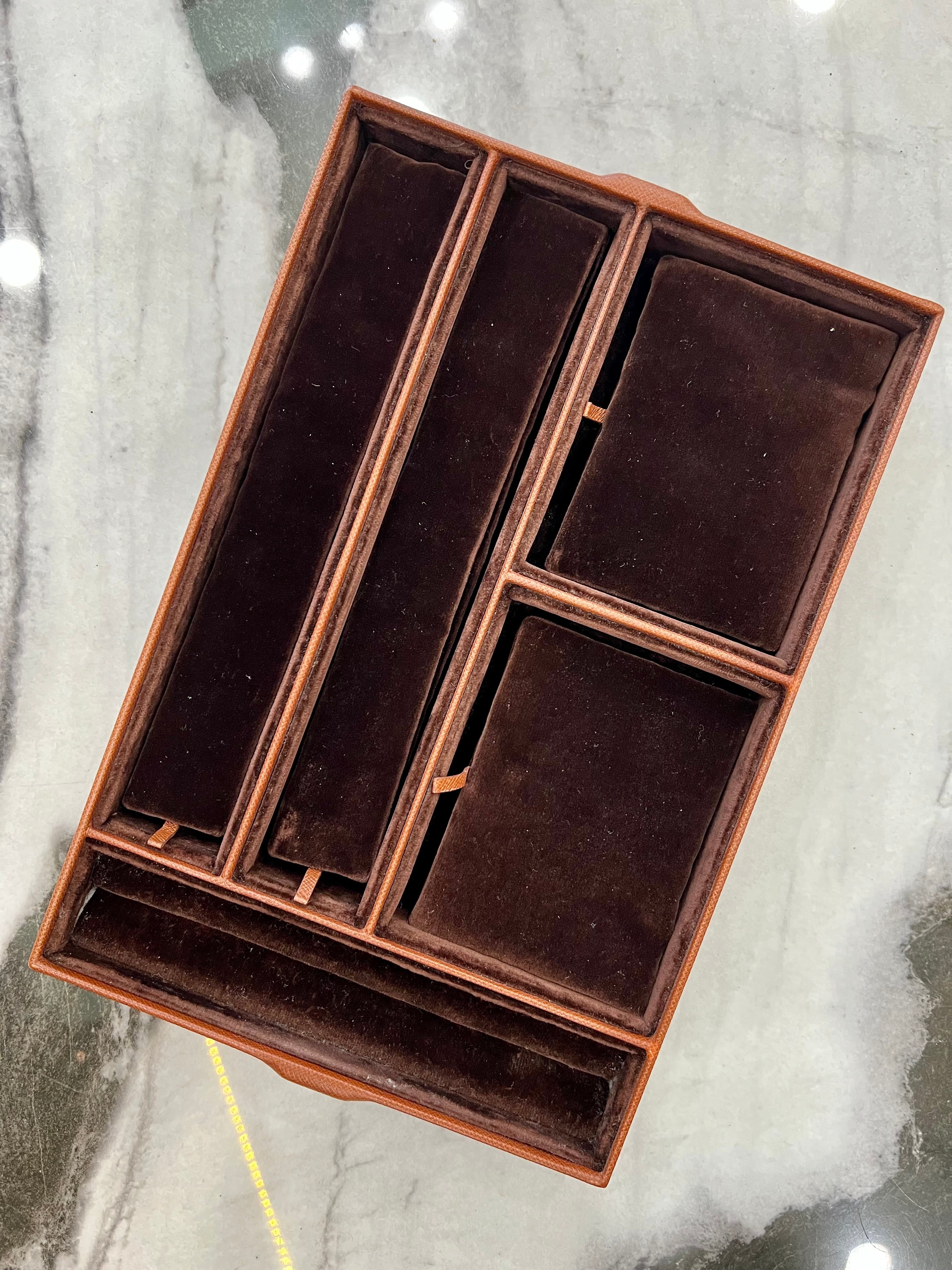 LOUIS VUITTON MONOGRAM BOITE BIJOUX 34 JEWELRY CASE HARD TRUNK