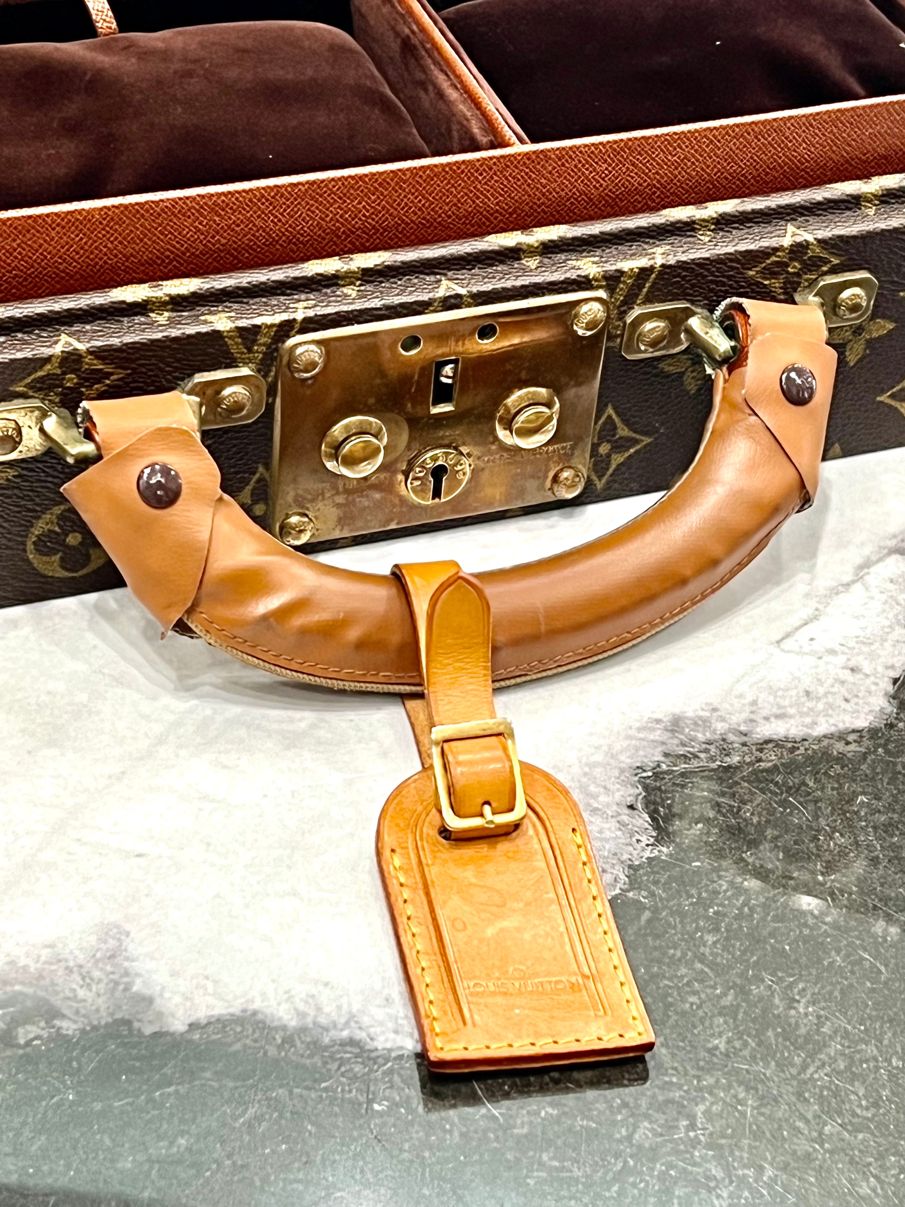 LOUIS VUITTON MONOGRAM BOITE BIJOUX 34 JEWELRY CASE HARD TRUNK