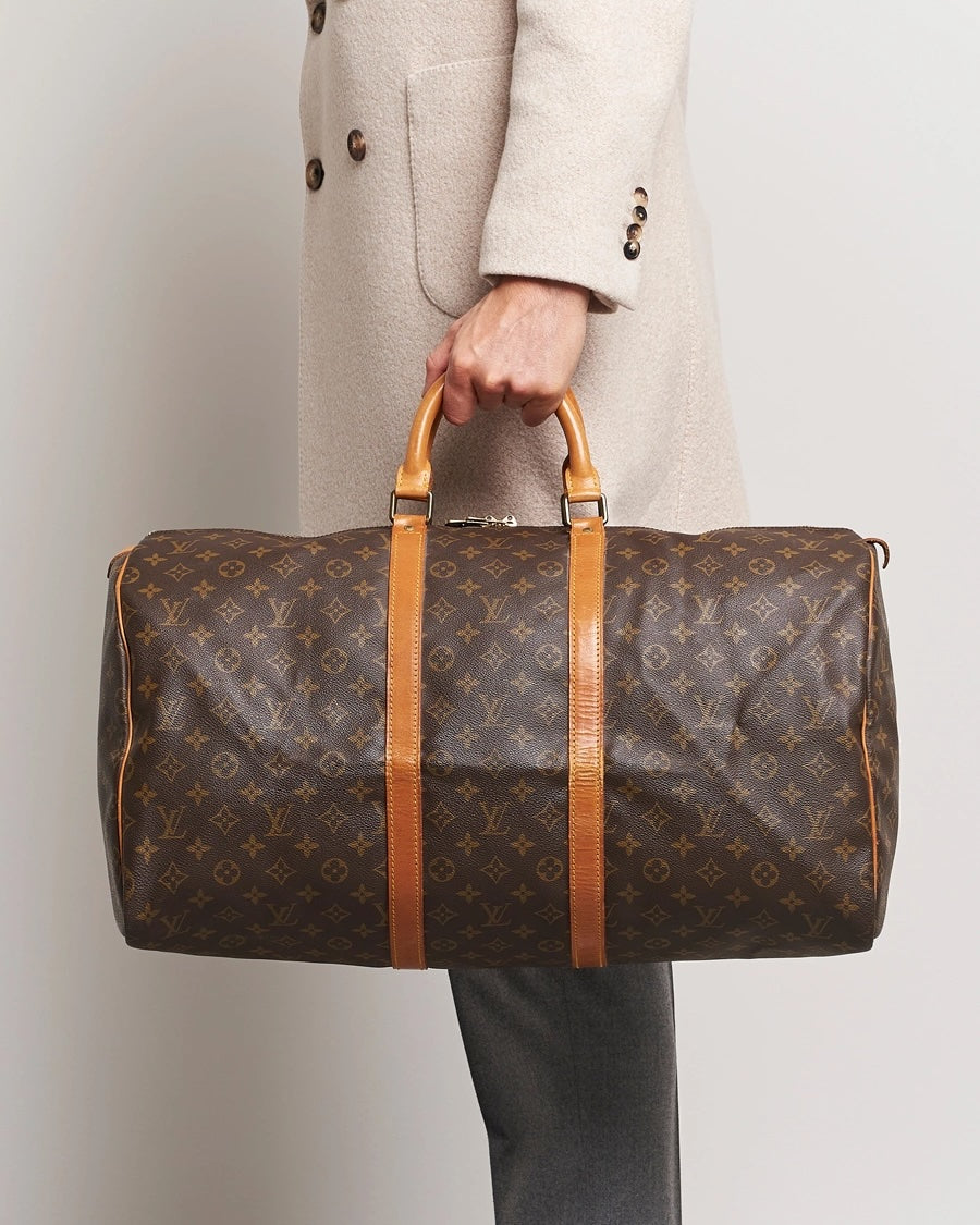 LOUIS VUITTON MONOGRAM KEEPALL 55 HANDBAG