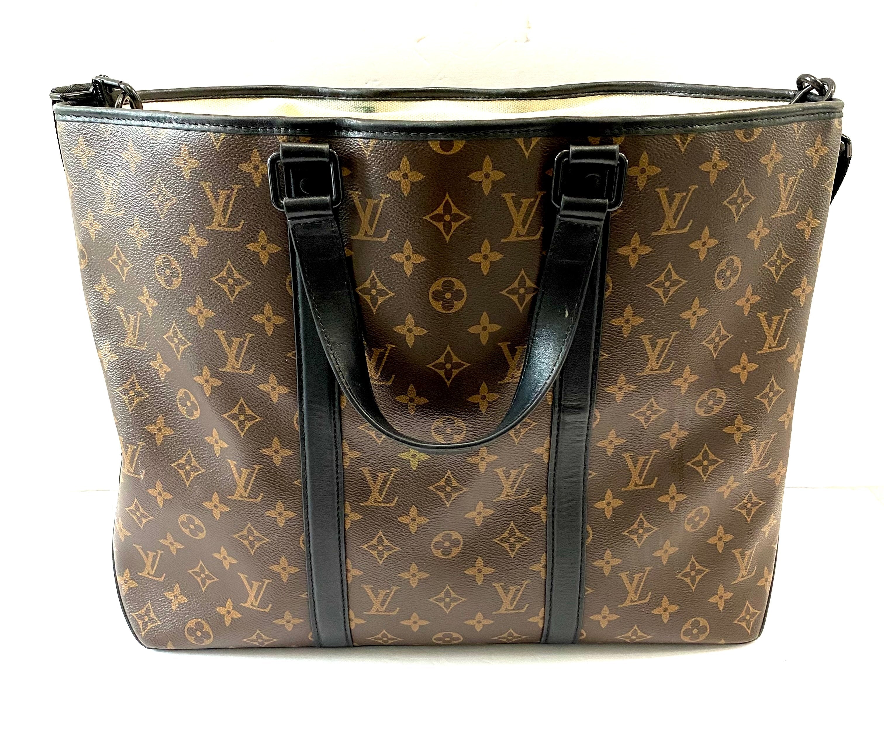 LOUIS VUITTON MONOGRAM MACASSAR WEEKEND TOTE GM