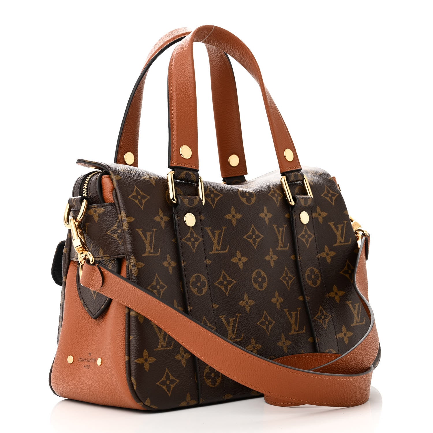 LOUIS VUITTON MONOGRAM MANHATTAN NM SHOULDER BAG CARAMEL