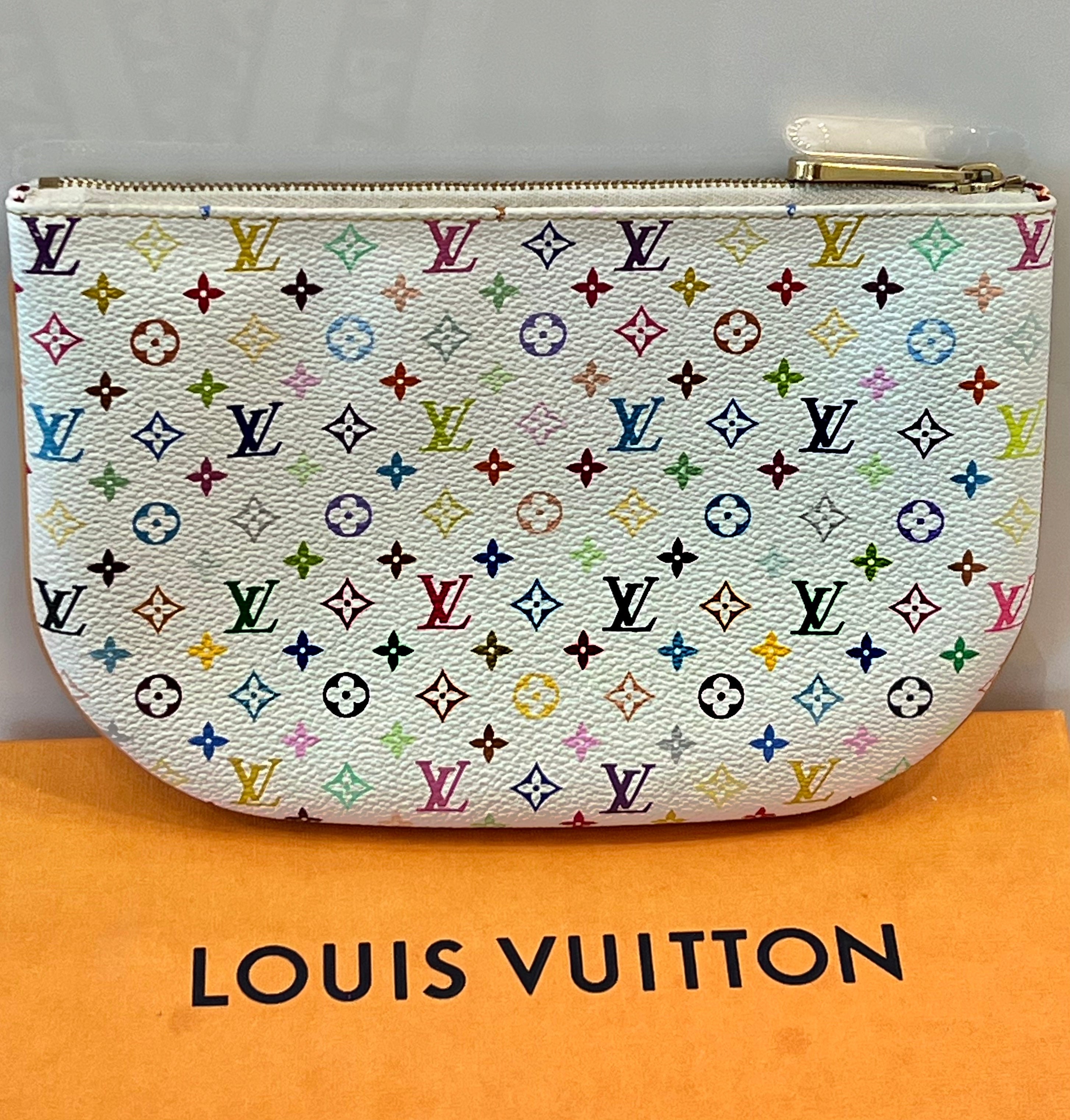 LOUIS VUITTON MULTICOLOR MONOGRAM POCHETTE PLATE GM