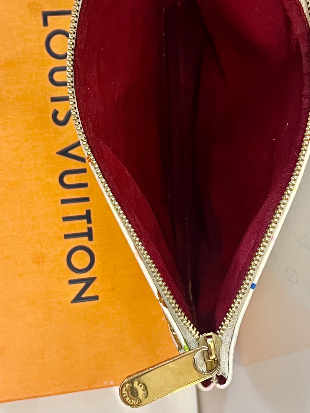 LOUIS VUITTON MULTICOLOR MONOGRAM POCHETTE PLATE GM