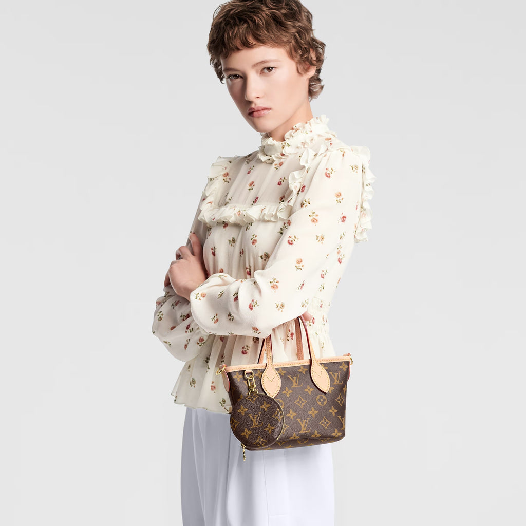 LOUIS VUITTON MONOGRAM NEVERFULL BB BAG PINK PEONY
