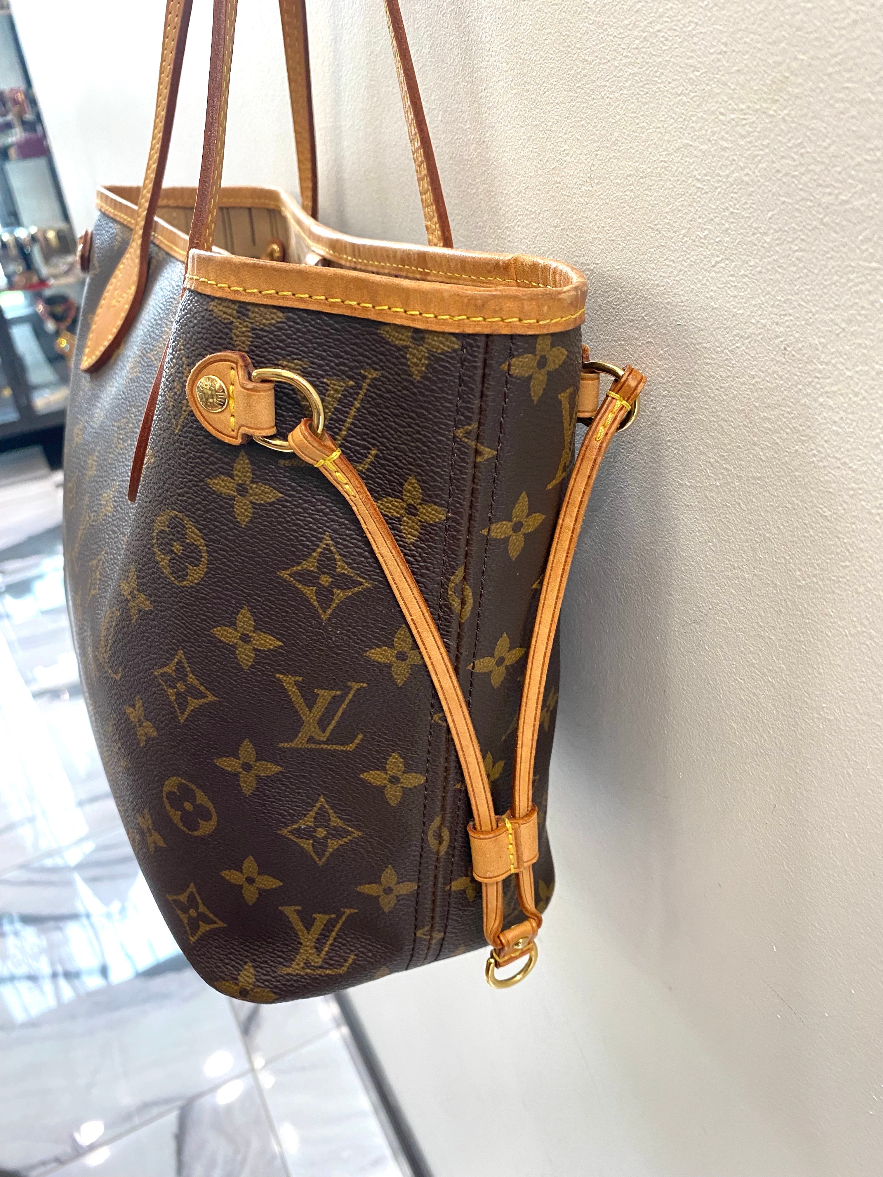 LOUIS VUITTON MONOGRAM NEVERFULL PM TOTE BAG