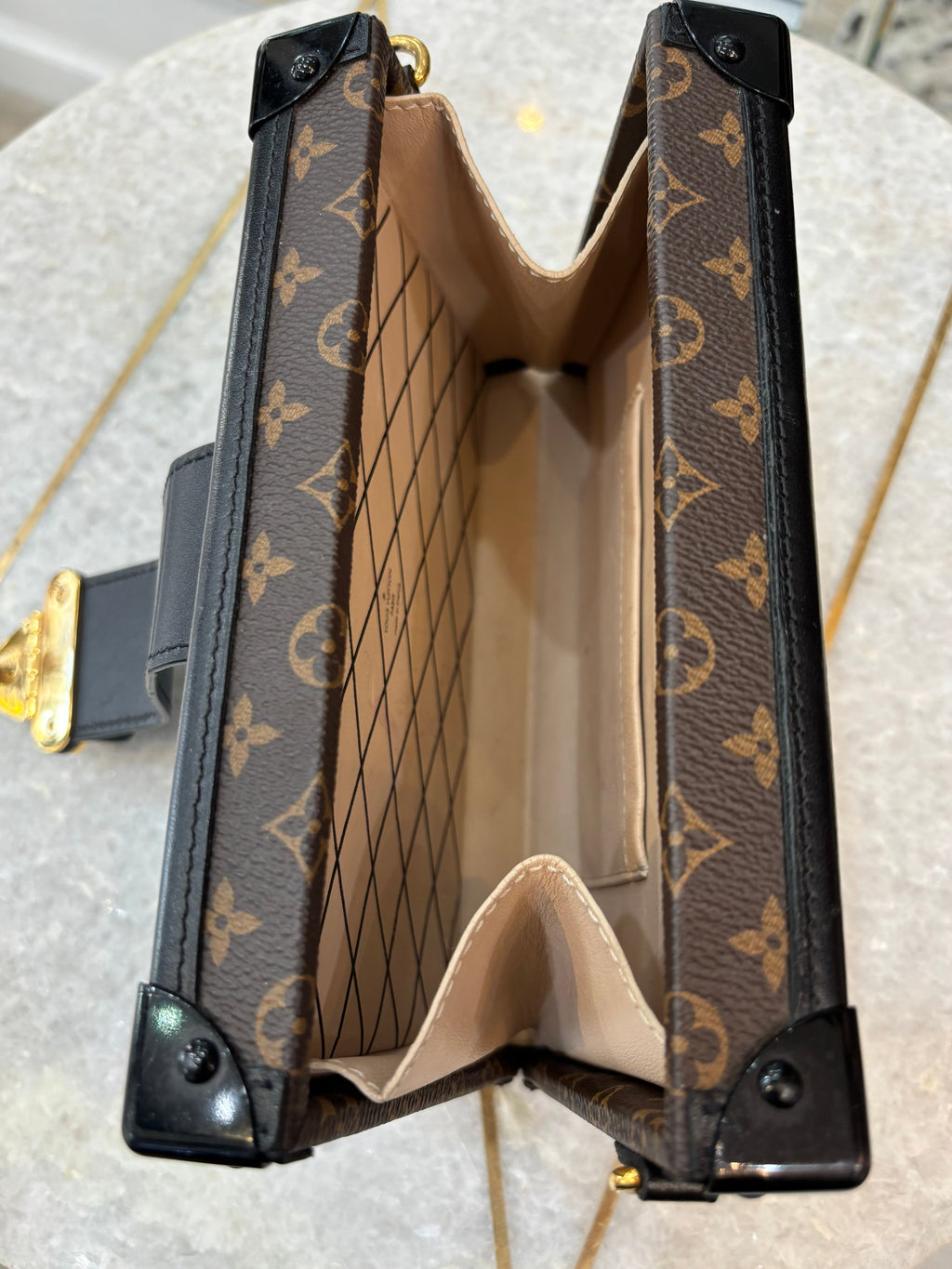 LOUIS VUITTON MONOGRAM PETITE MALLE CROSSBODY BAG