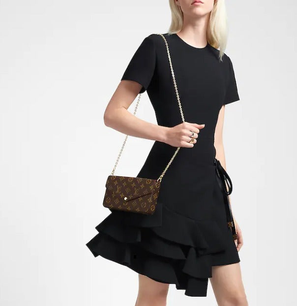 LOUIS VUITTON MONOGRAM POCHETTE FÉLICIE CHAIN BAG
