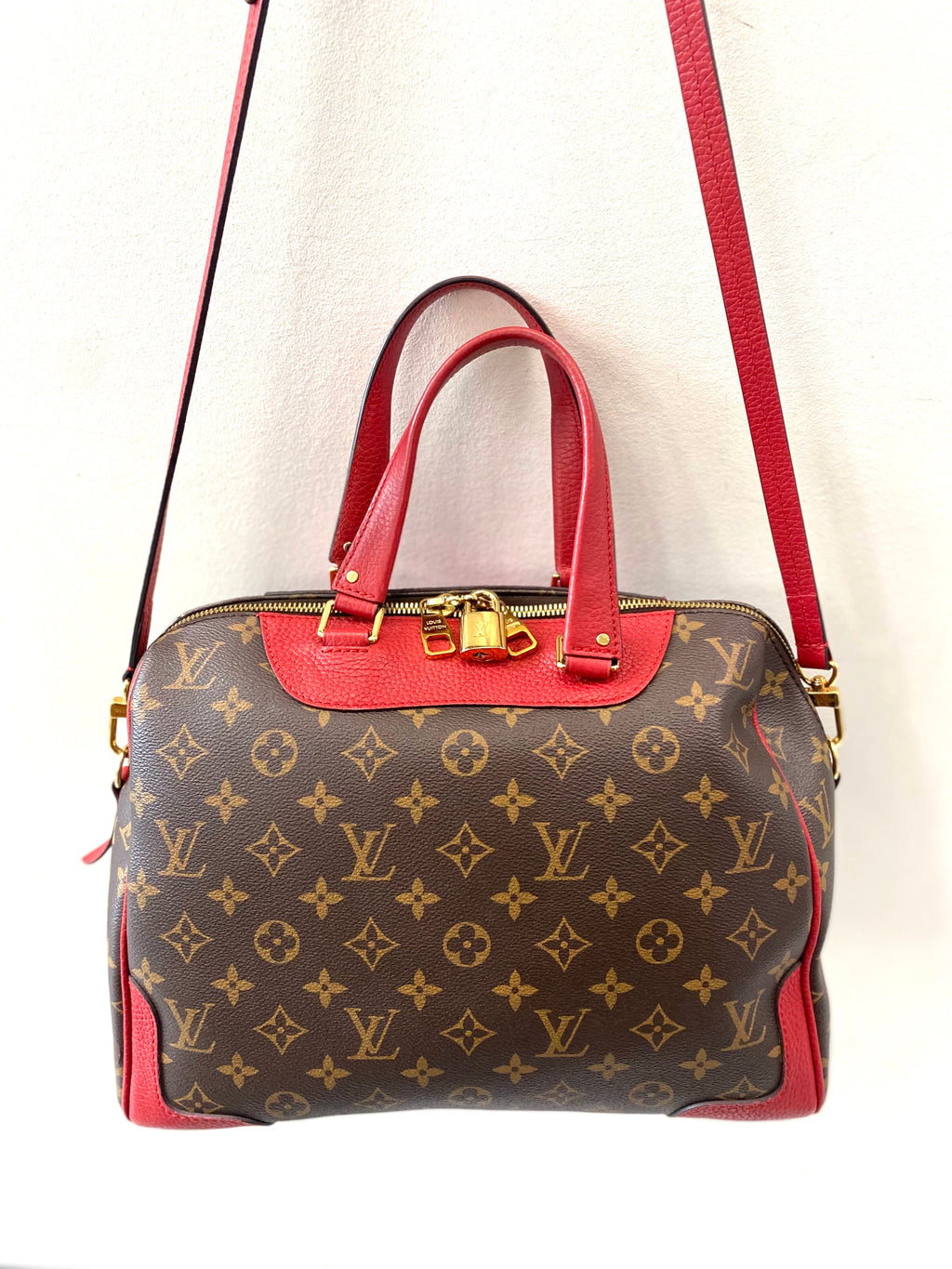 LOUIS VUITTON MONOGRAM RETIRO NM CHERRY
