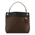 LOUIS VUITTON MONOGRAM TUILERIES HOBO BAG BLACK