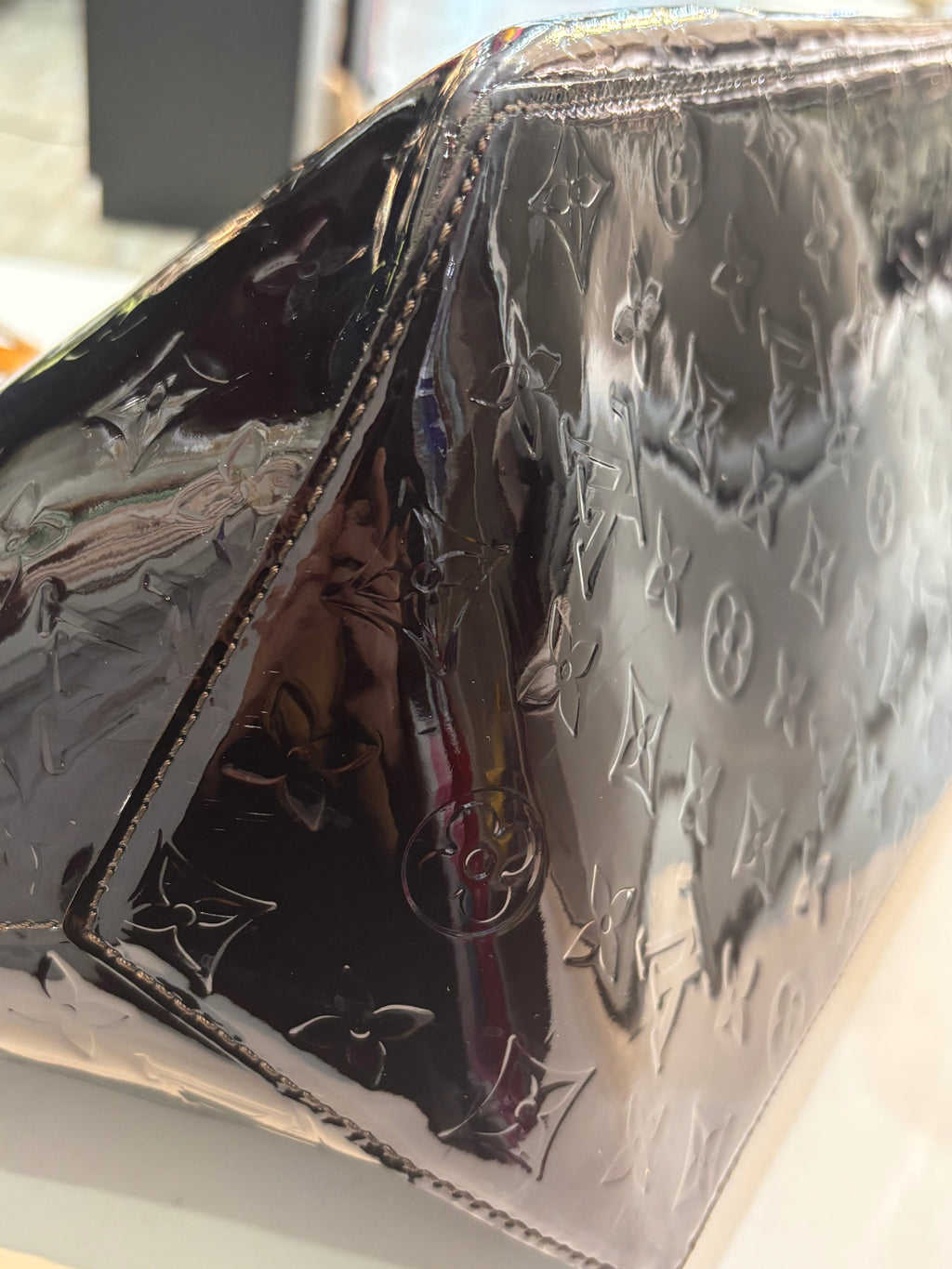 LOUIS VUITTON MONOGRAM VERNIS BELLEVUE GM TOTE BAG