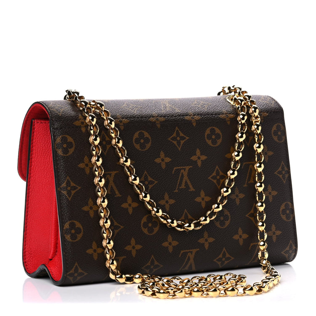 LOUIS VUITTON MONOGRAM VICTOIRE SHOULDER BAG CHERRY