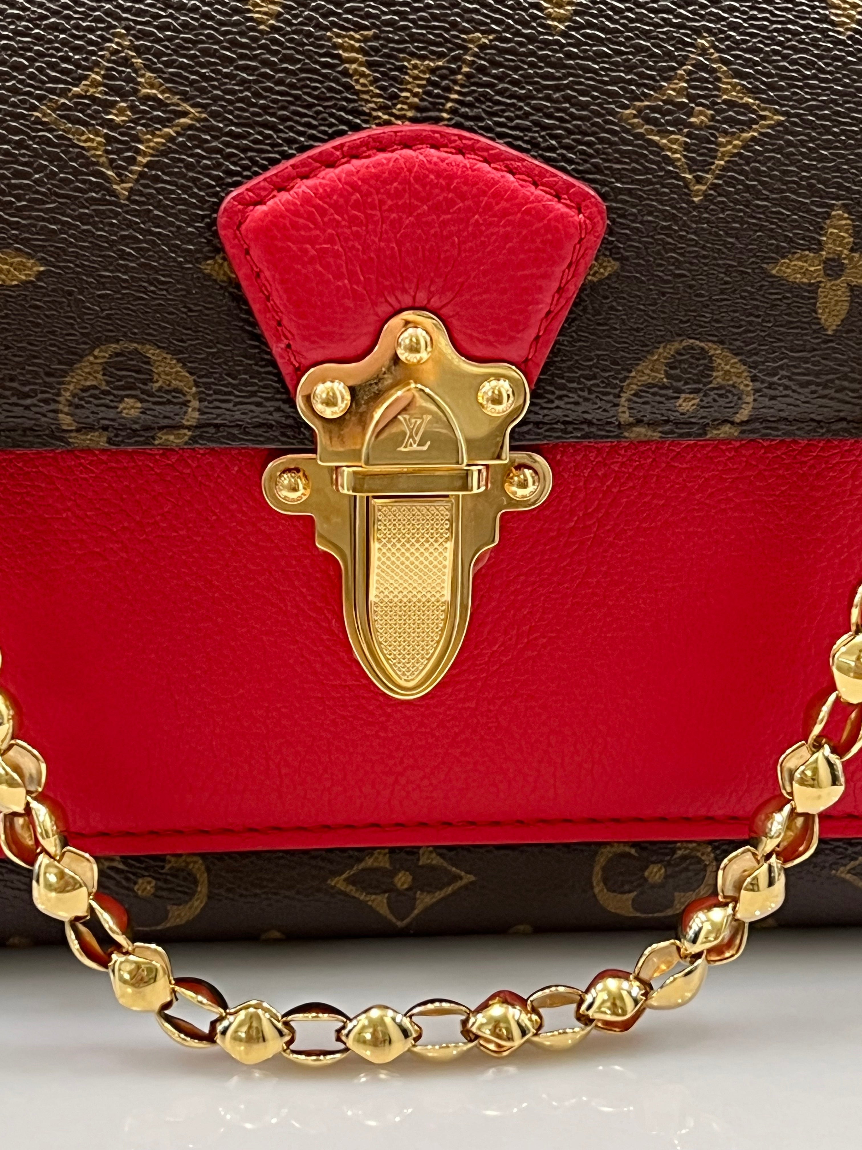 LOUIS VUITTON MONOGRAM VICTOIRE SHOULDER BAG CHERRY