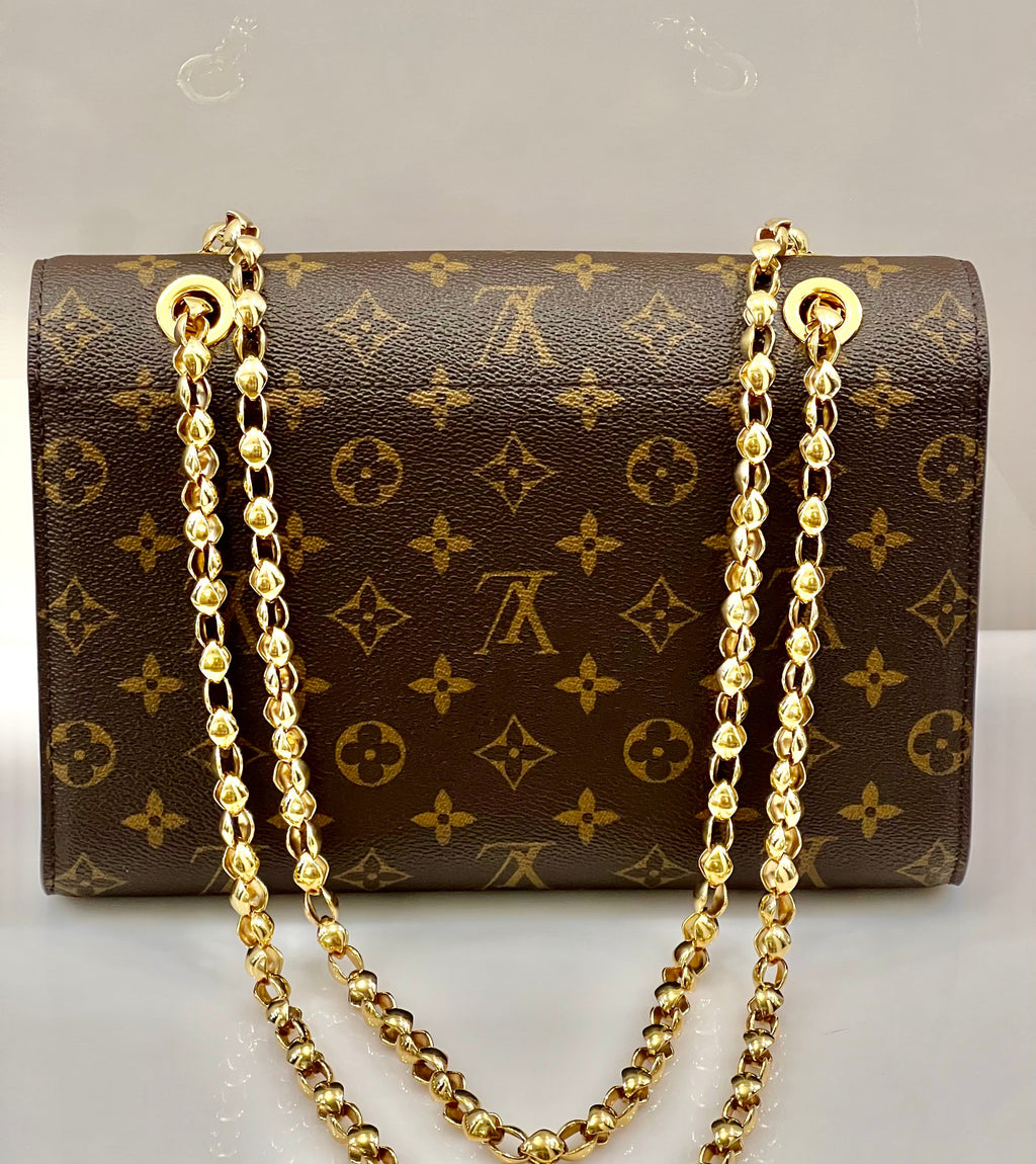 LOUIS VUITTON MONOGRAM VICTOIRE SHOULDER BAG CHERRY