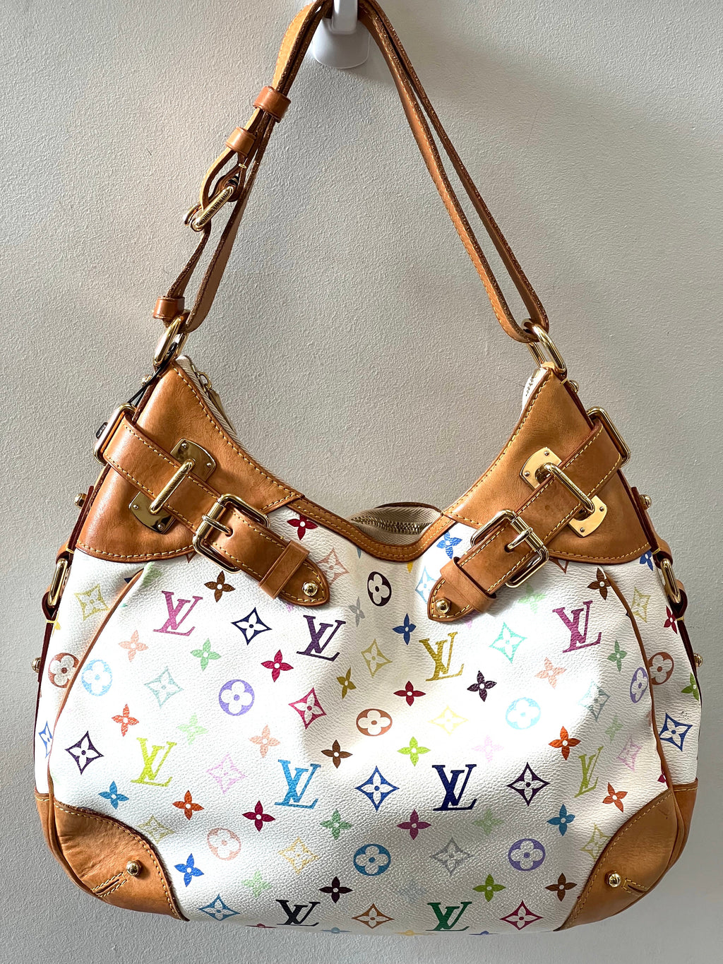 LOUIS VUITTON MULTICOLOR MONOGRAM GRETA SATCHEL