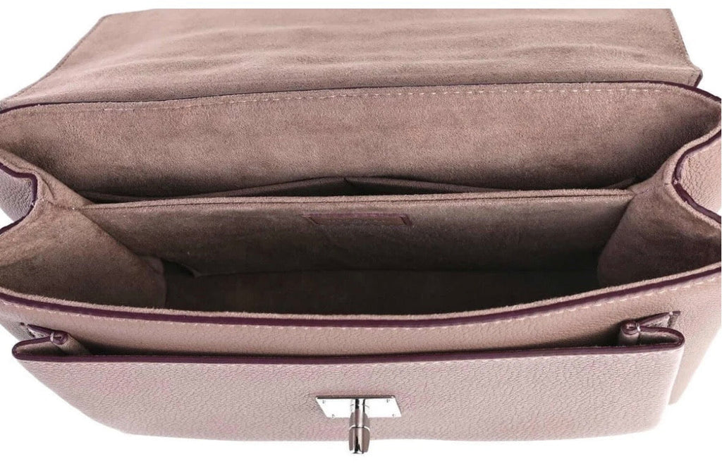LOUIS VUITTON MY LOCKME CALFSKIN LEATHER BAG IN TAUPE GLACÉ
