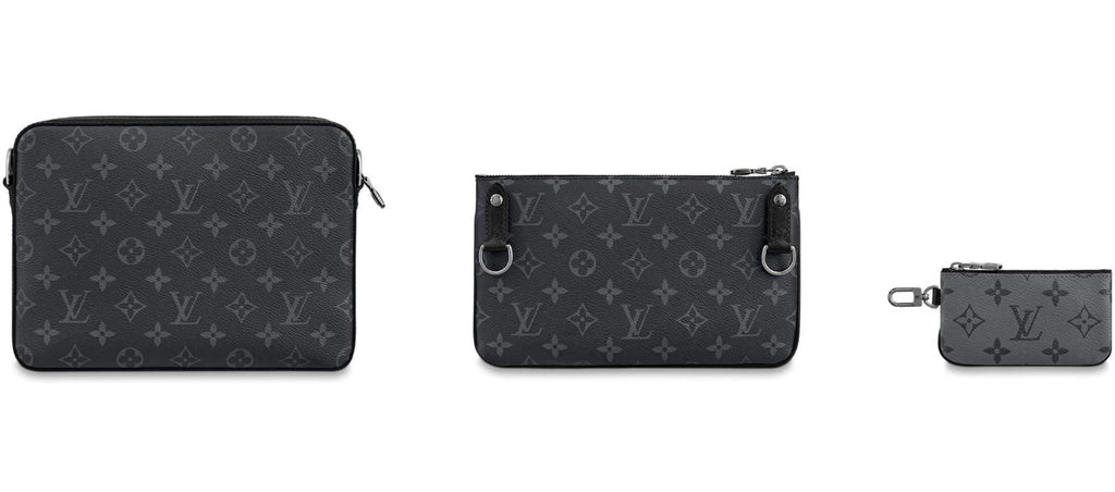 LOUIS VUITTON REVERSE MONOGRAM ECLIPSE TRIO MESSENGER BAG