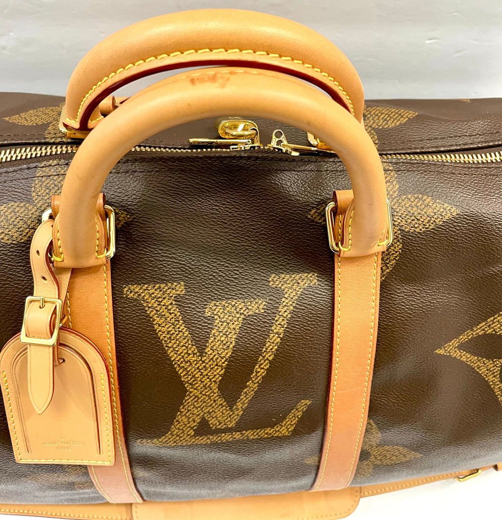 LOUIS VUITTON REVERSE GIANT MONOGRAM KEEPALL BANDOULIERE 50 BAG