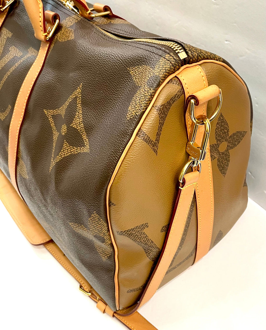 LOUIS VUITTON REVERSE GIANT MONOGRAM KEEPALL BANDOULIERE 50 BAG