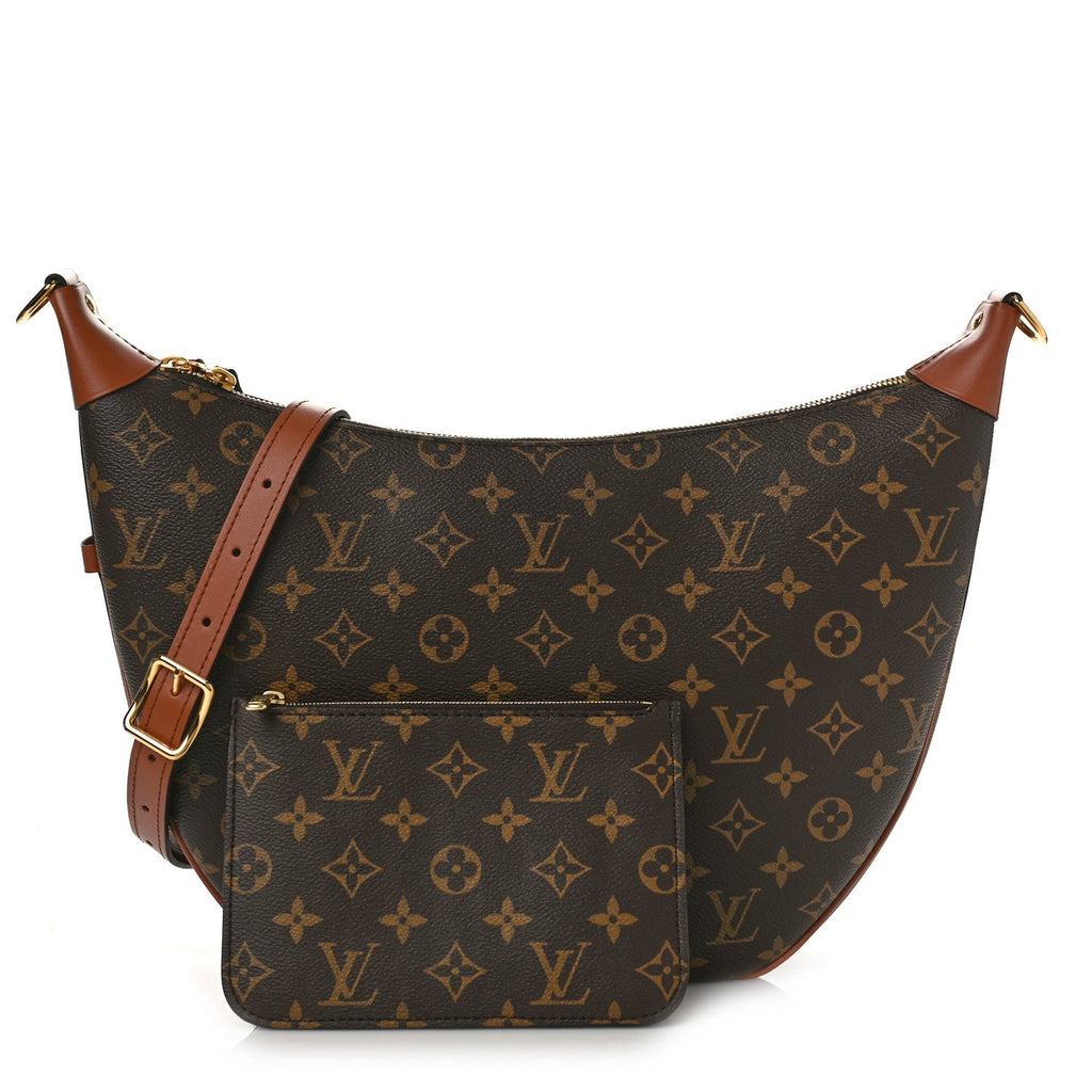 LOUIS VUITTON REVERSE MONOGRAM LOOP HOBO BAG WITH POCHETTE