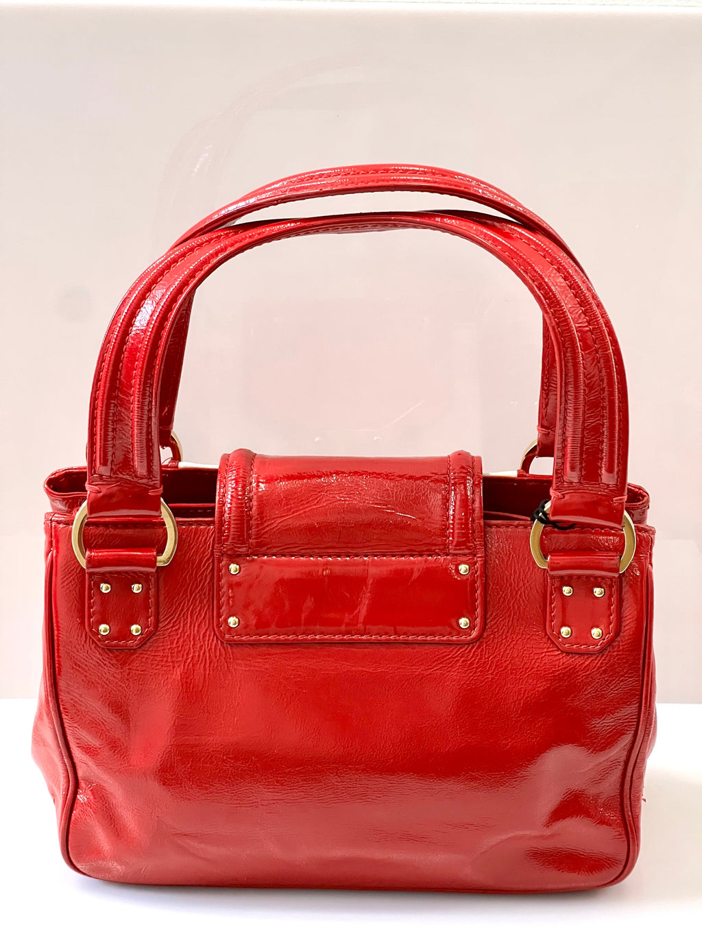 LOUIS VUITTON VERNIS LEATHER CRUISE SAC BICOLOR HANDBAG