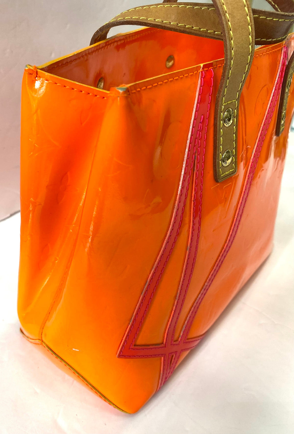 LOUIS VUITTON X ROBERT WILSON FLOU MONOGRAM VERNIS READE PM TOTE