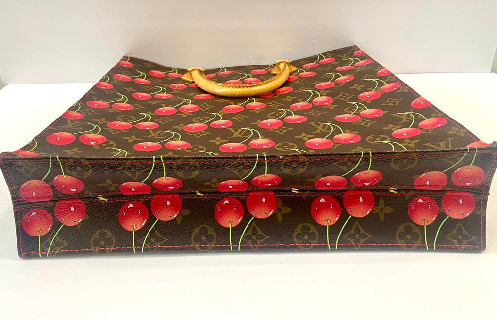 LOUIS VUITTON X TAKASHI MURAKAMI MONOGRAM CERISES SACE PLAT TOTE