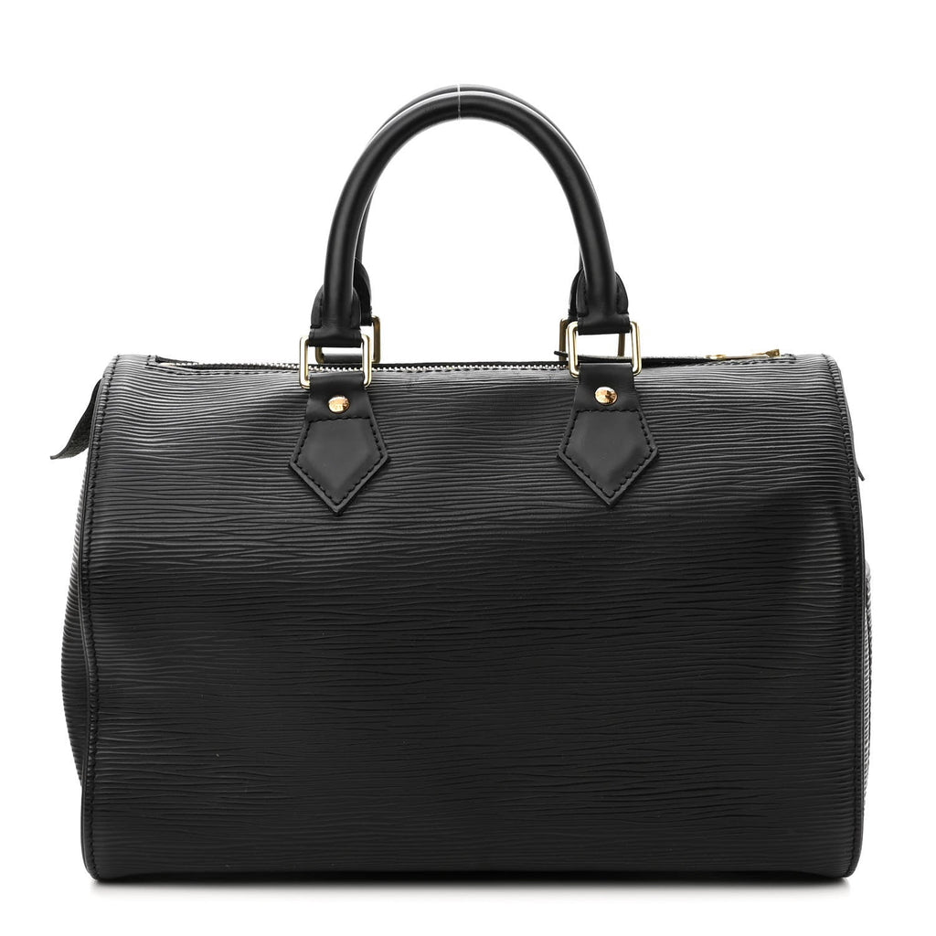 LOUIS VUITTON EPI LEATHER SPEEDY 25 HANDBAG BLACK