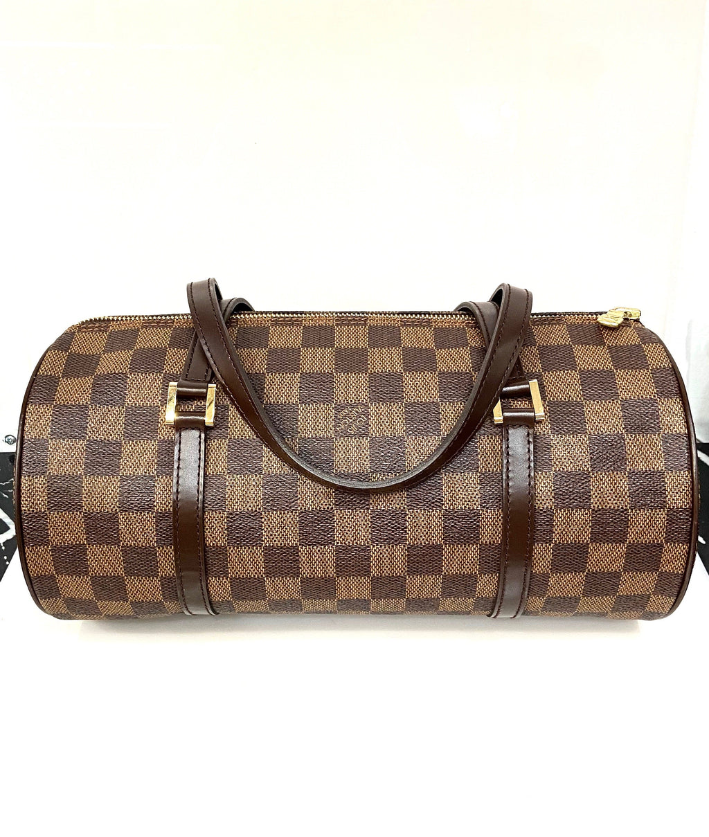 LOUIS VUITTON DAMIER EBENE PAPILLON 30 HANDBAG