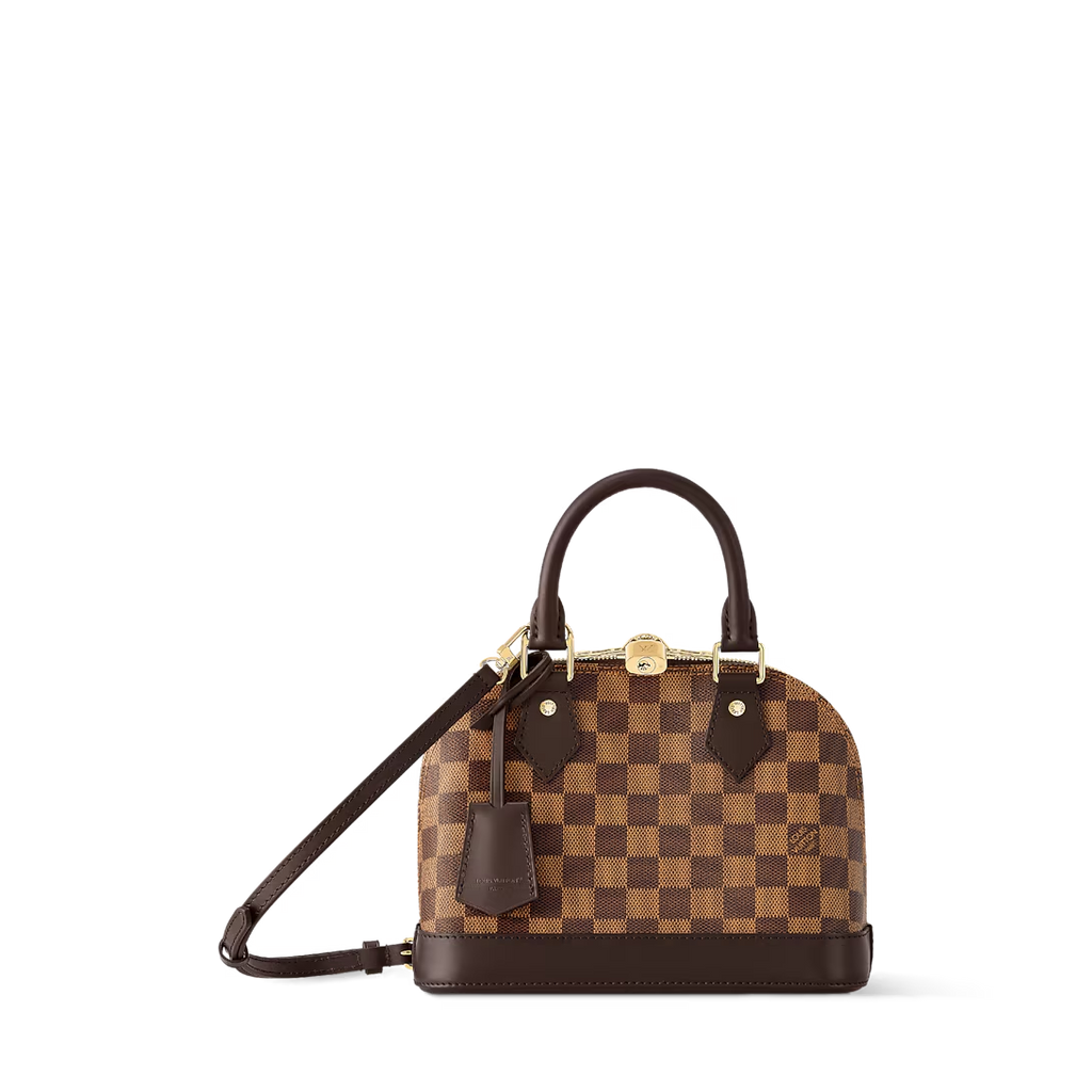LOUIS VUITTON DAMIER EBENE ALMA BB CROSSBODY BAG