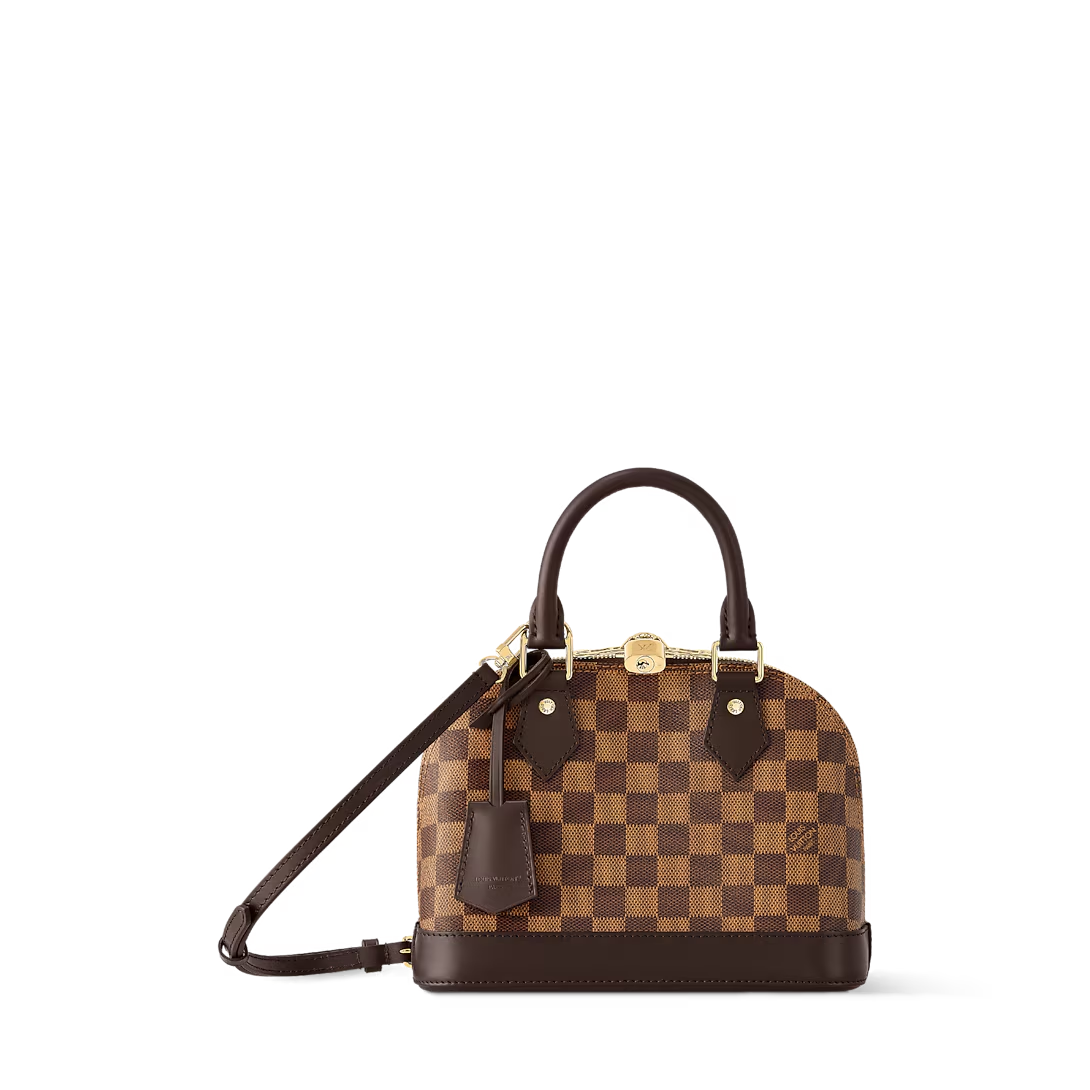 LOUIS VUITTON DAMIER EBENE ALMA BB CROSSBODY BAG