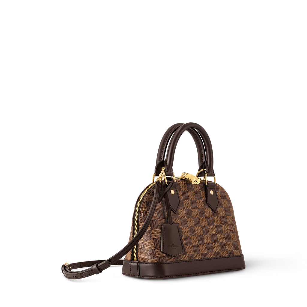 LOUIS VUITTON DAMIER EBENE ALMA BB CROSSBODY BAG
