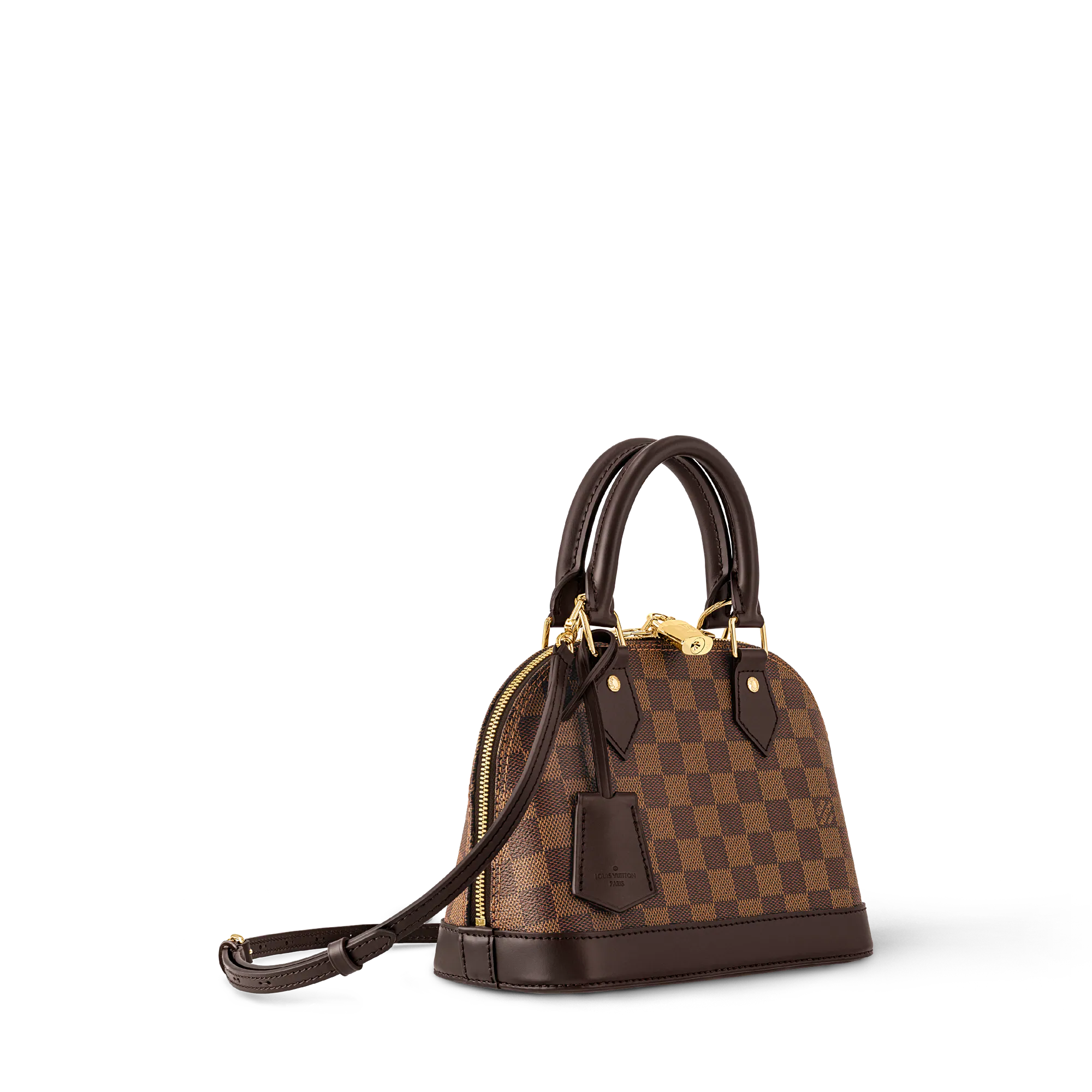 LOUIS VUITTON DAMIER EBENE ALMA BB CROSSBODY BAG