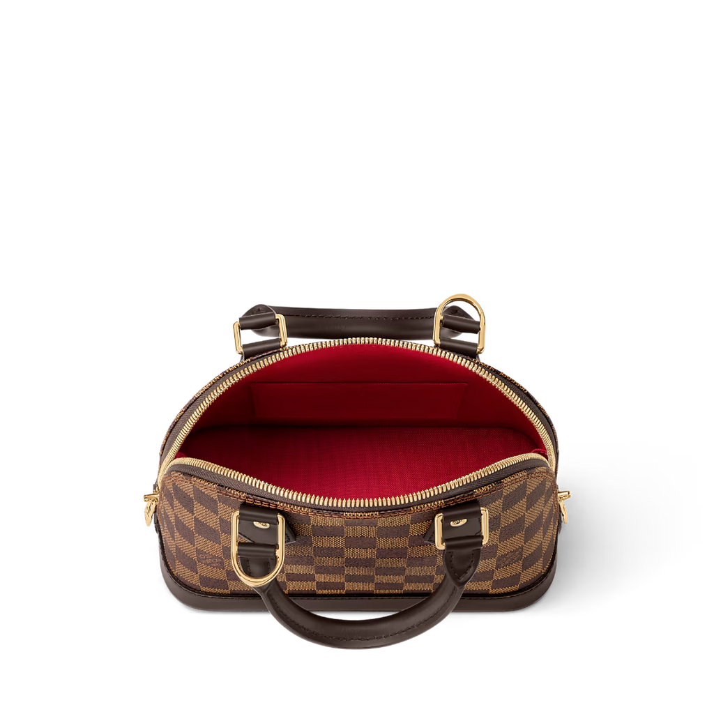 LOUIS VUITTON DAMIER EBENE ALMA BB CROSSBODY BAG