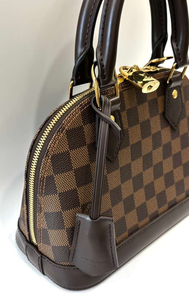 LOUIS VUITTON DAMIER EBENE ALMA BB CROSSBODY BAG
