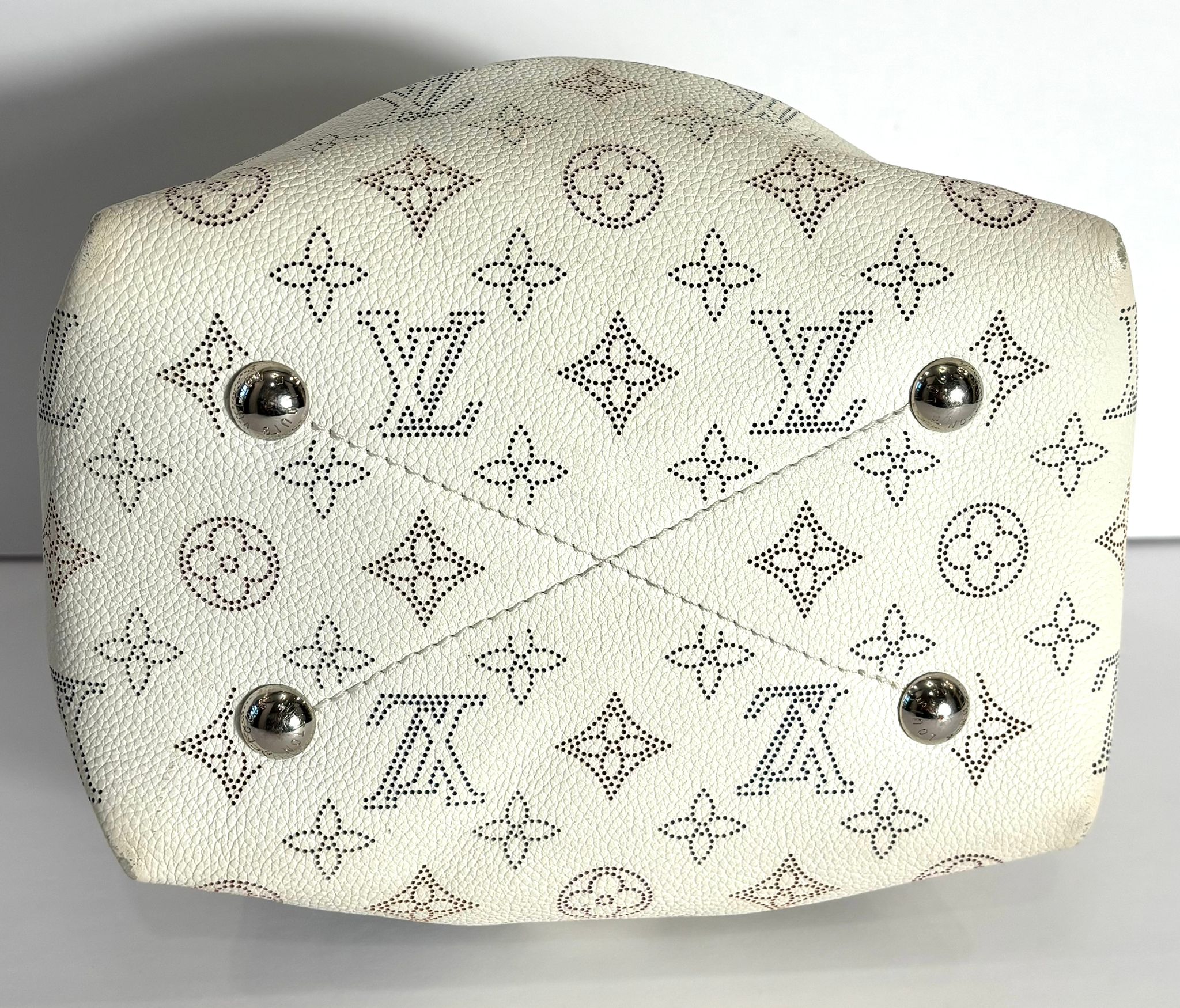 LOUIS VUITTON BELLA MAHINA PERFORATED CALFSKIN LEATHER BAG