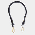LOUIS VUITTON BLACK LEATHER ADJUSTABLE SHOULDER BAG STRAP