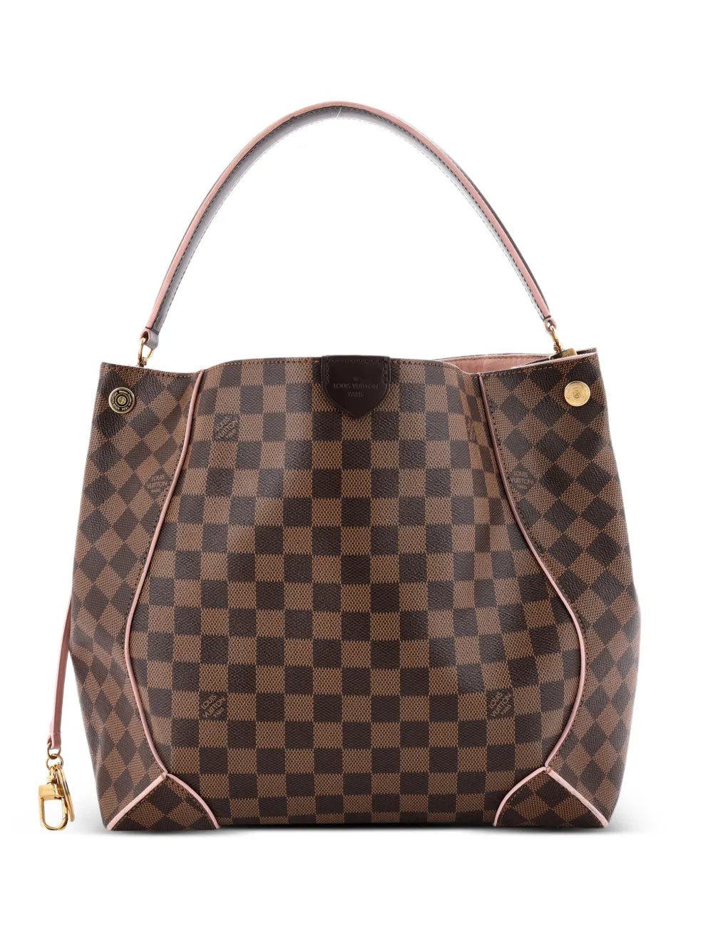 LOUIS VUITTON CAISSA DAMIER HOBO BAG ROSE BALLERINE