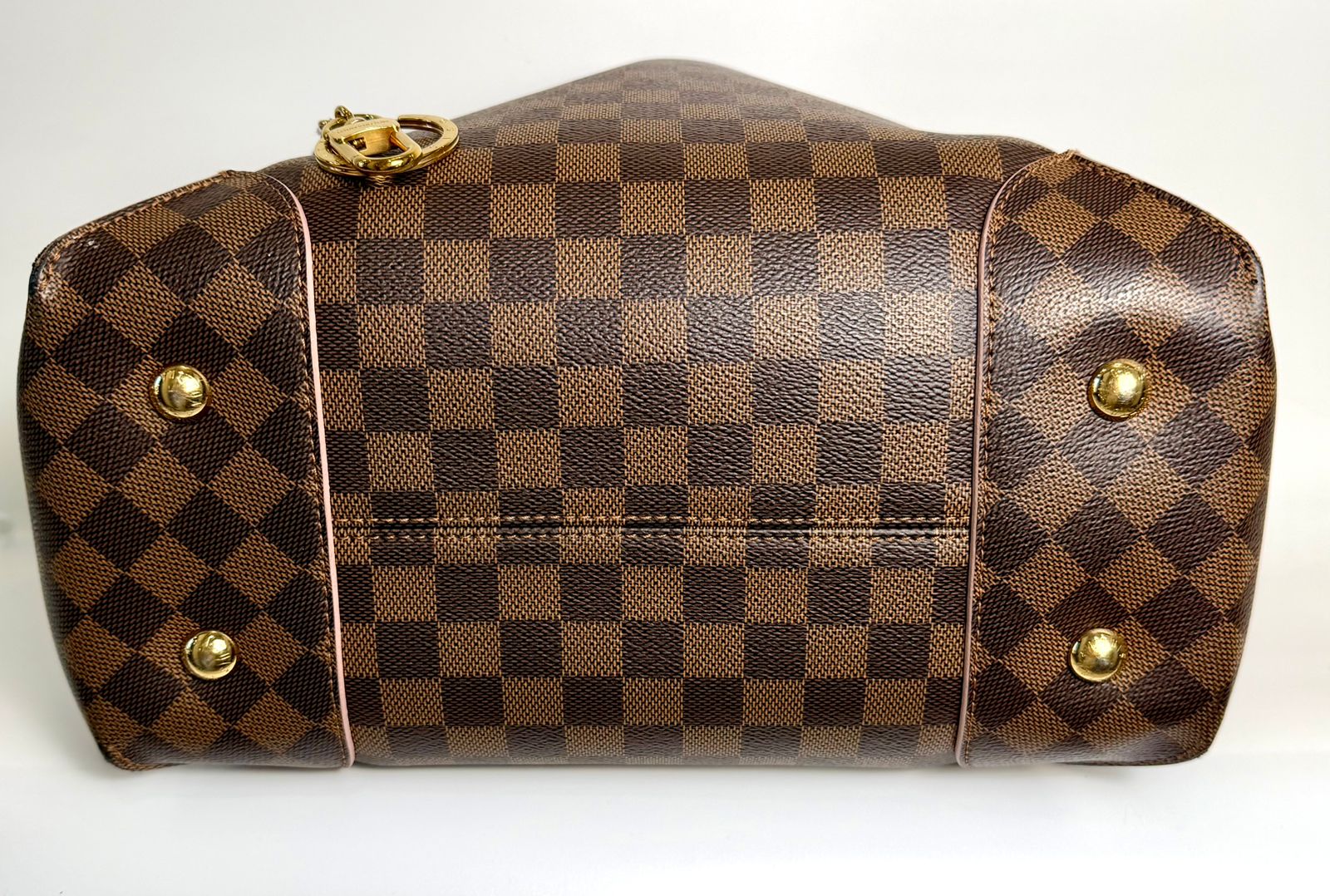 LOUIS VUITTON CAISSA DAMIER HOBO BAG ROSE BALLERINE