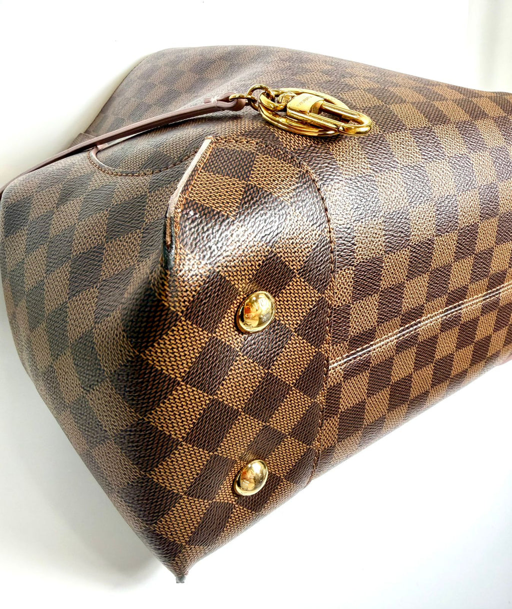 LOUIS VUITTON CAISSA DAMIER HOBO BAG ROSE BALLERINE