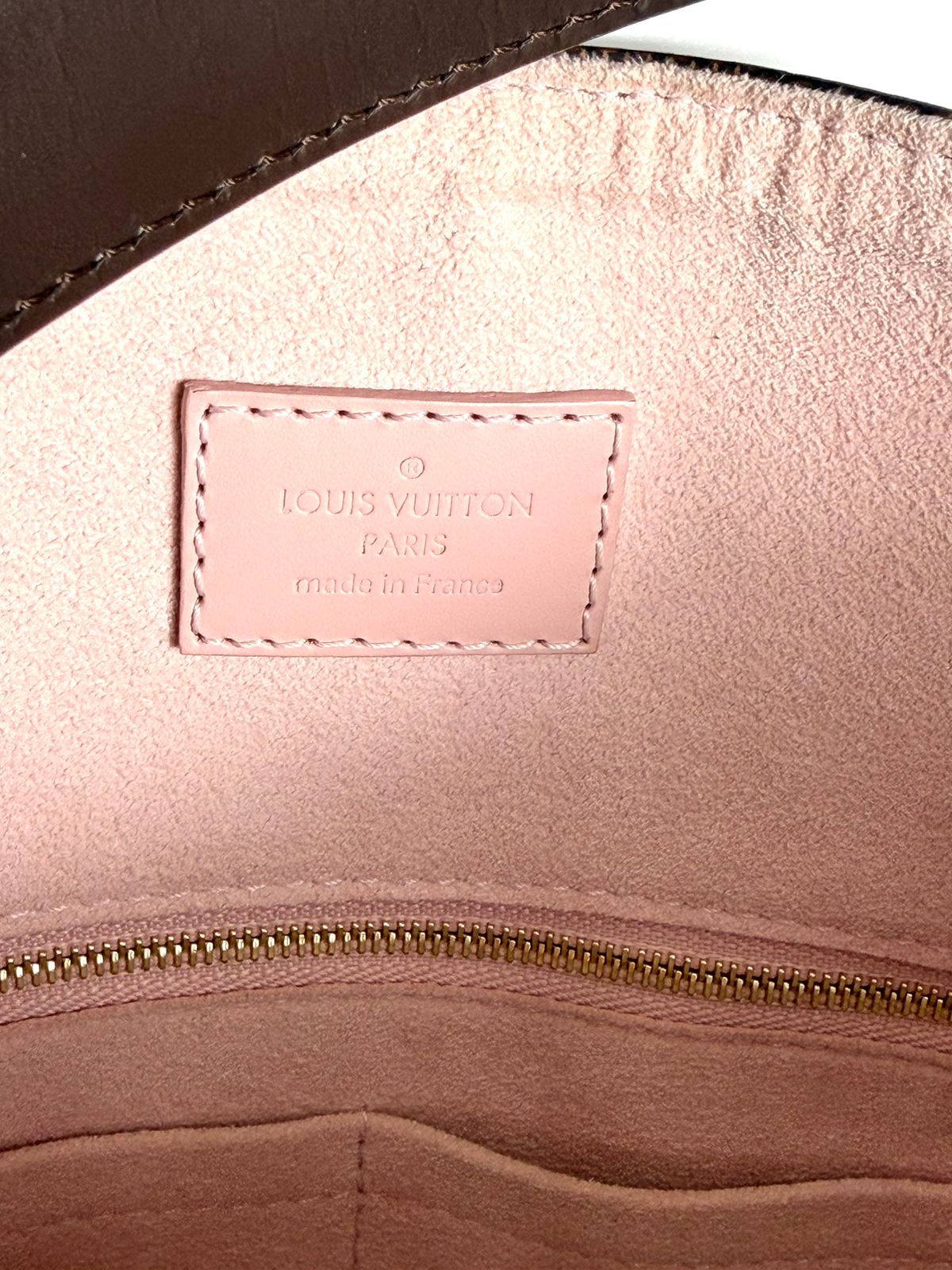 LOUIS VUITTON CAISSA DAMIER HOBO BAG ROSE BALLERINE