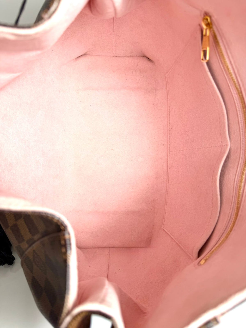 LOUIS VUITTON CAISSA DAMIER HOBO BAG ROSE BALLERINE