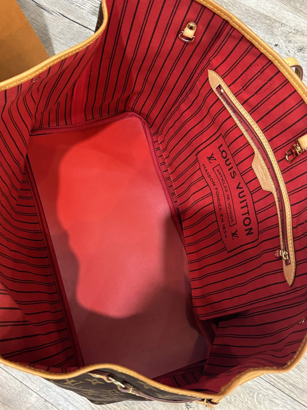 LOUIS VUITTON MONOGRAM NEVERFULL GM TOTE BAG