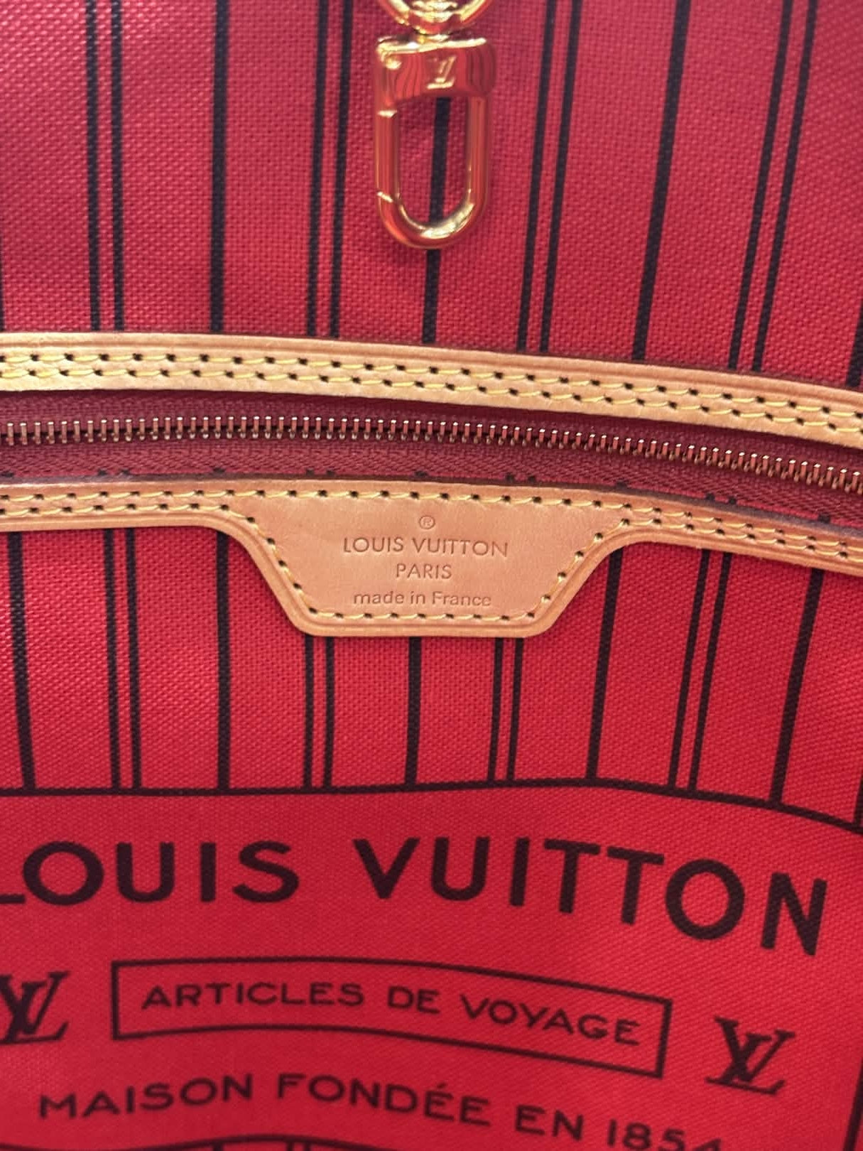 LOUIS VUITTON MONOGRAM NEVERFULL GM TOTE BAG