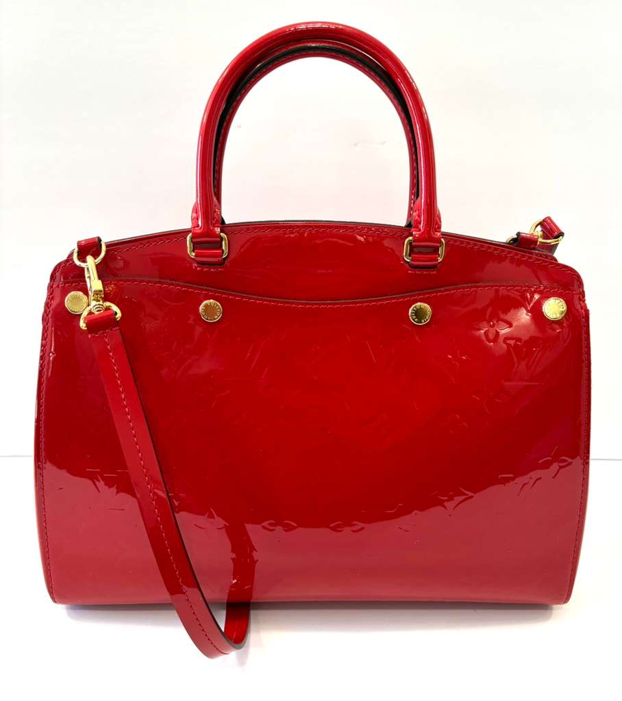 LOUIS VUITTON CERISE MONOGRAM VERNIS BREA MM NM BAG